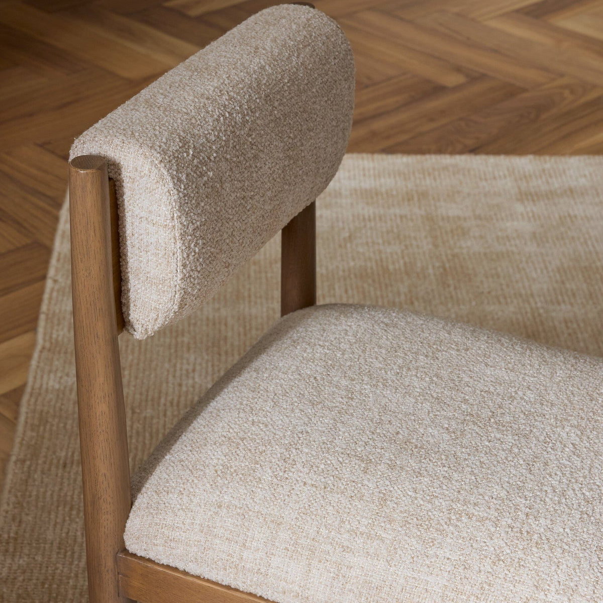 Four Hands Frantz Yuma Cream Dining Chair detail view 6