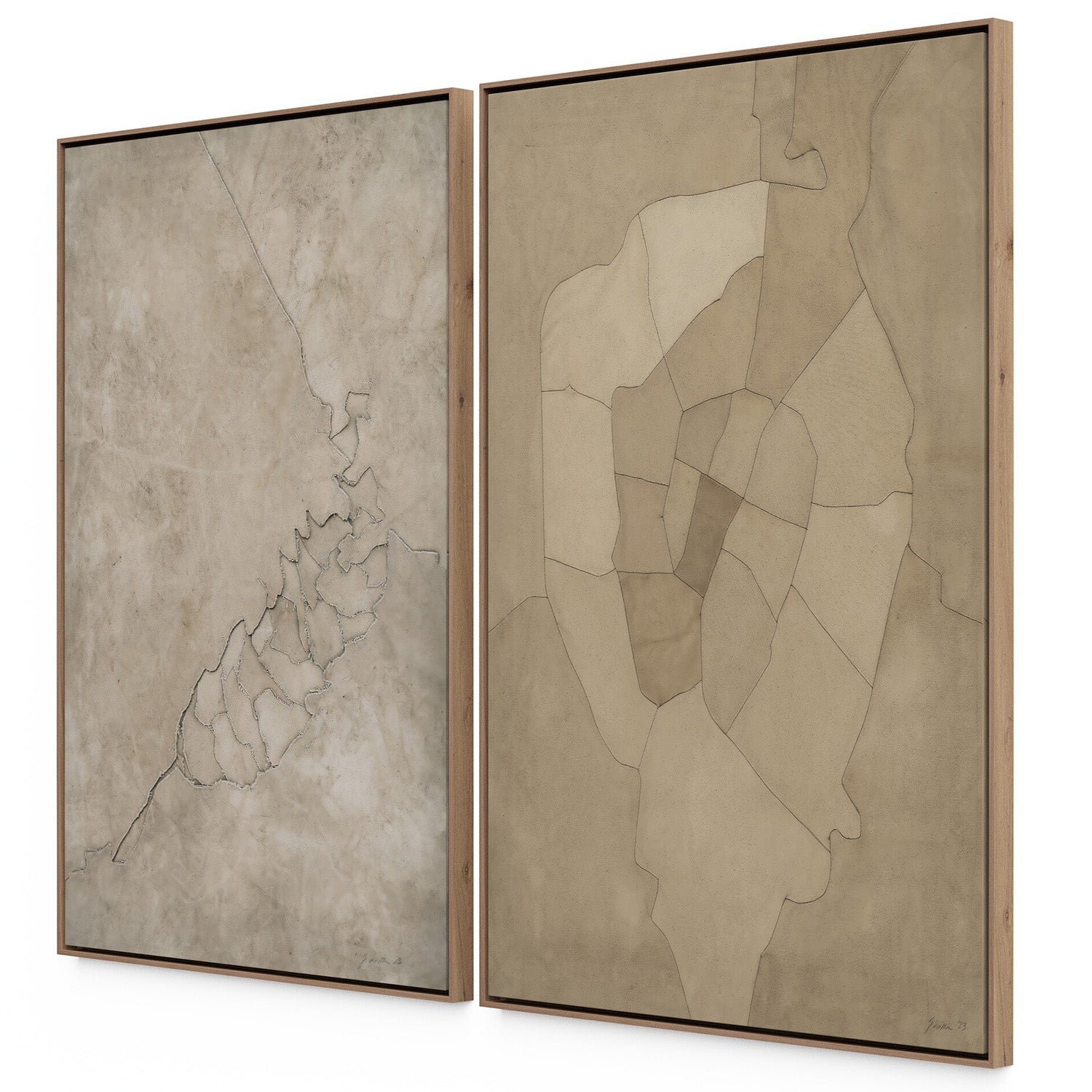 Kimmy Quillin x Four Hands Pinecorn II Diptych Framed Wall Art