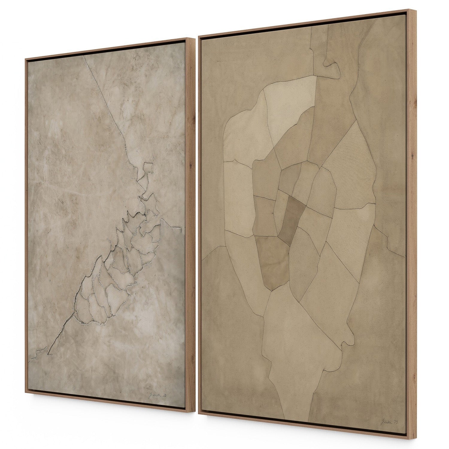 Kimmy Quillin x Four Hands Pinecorn II Diptych Framed Wall Art
