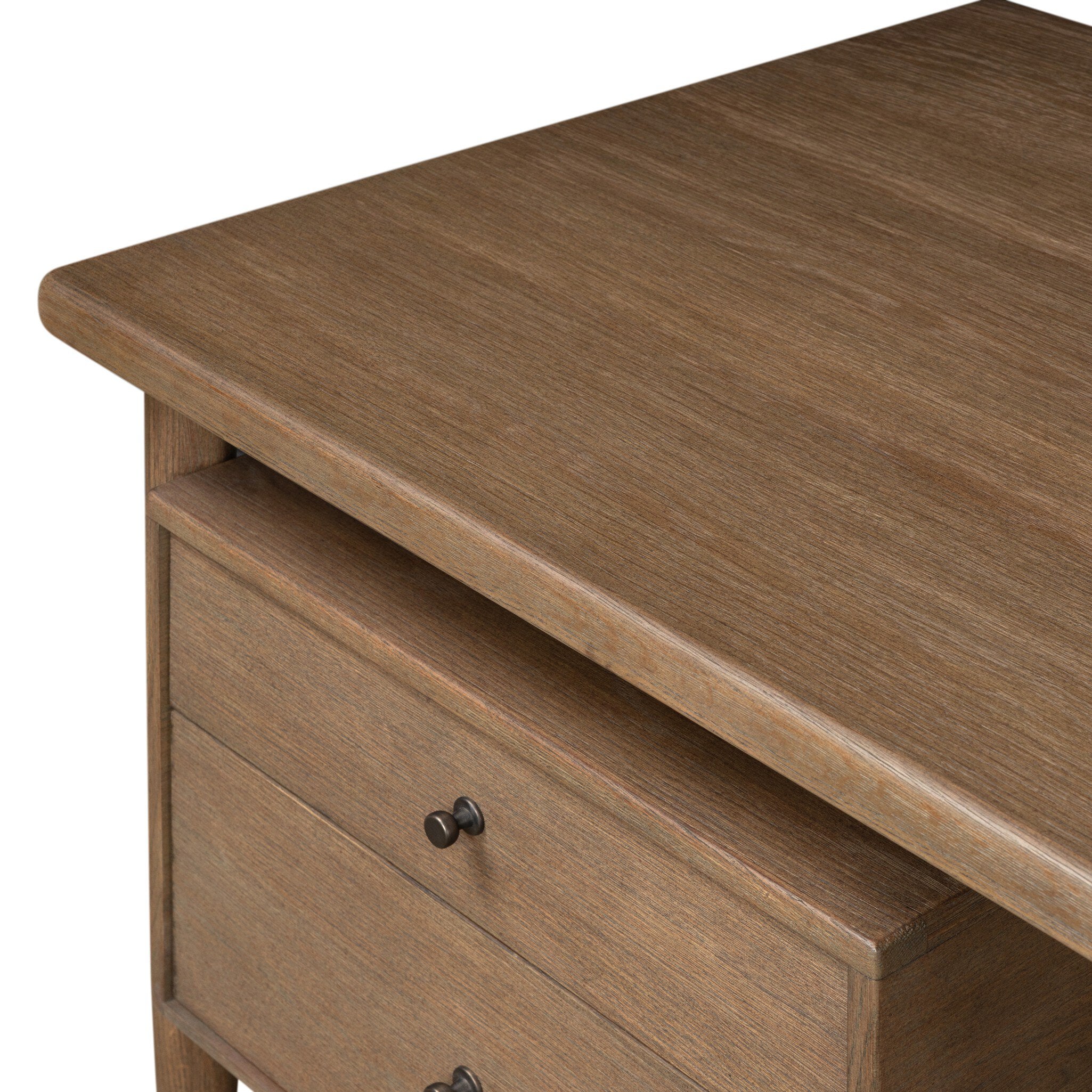 Four Hands Archer Toasted Brown Oak Desk detail view 3