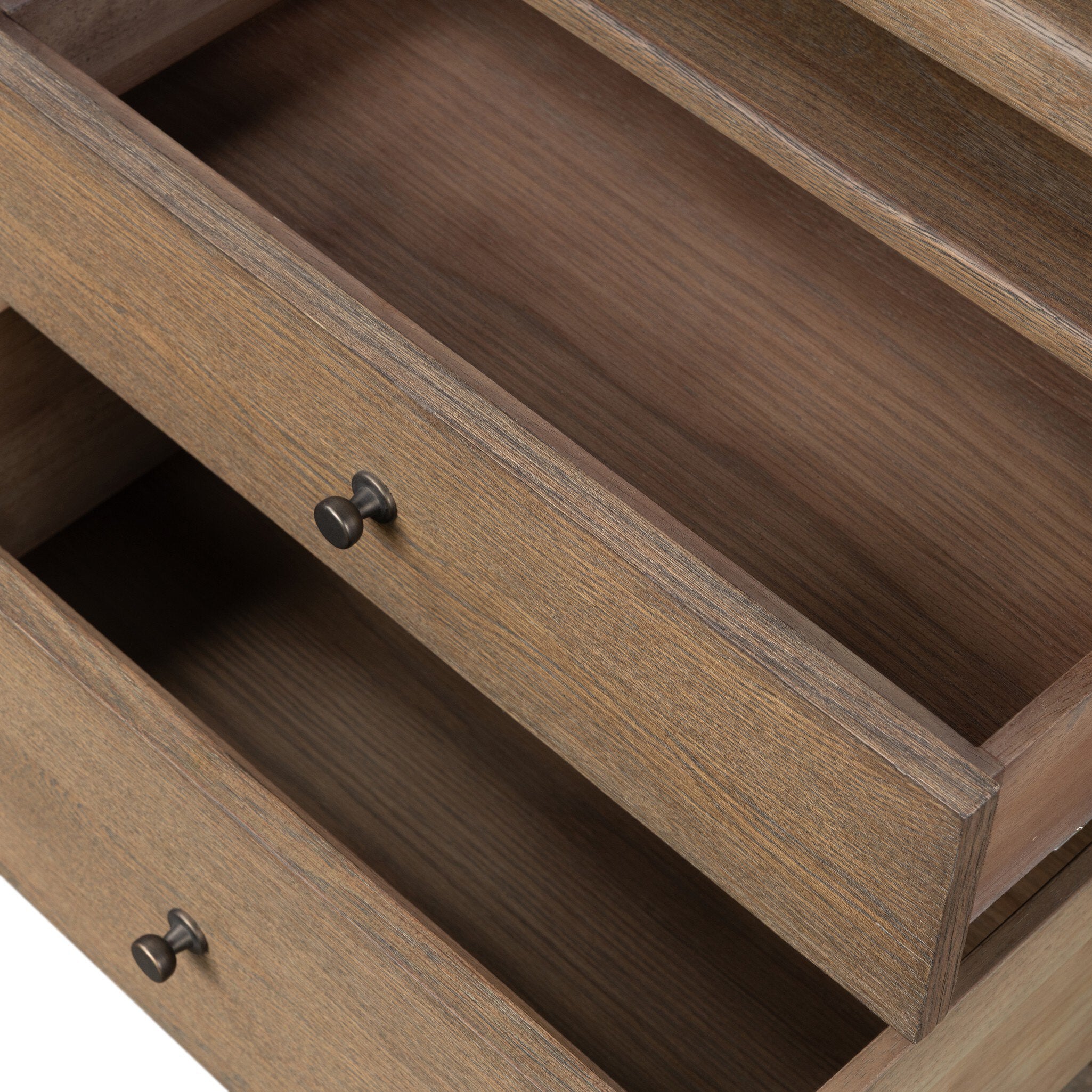 Four Hands Archer Toasted Brown Oak Desk detail view 7
