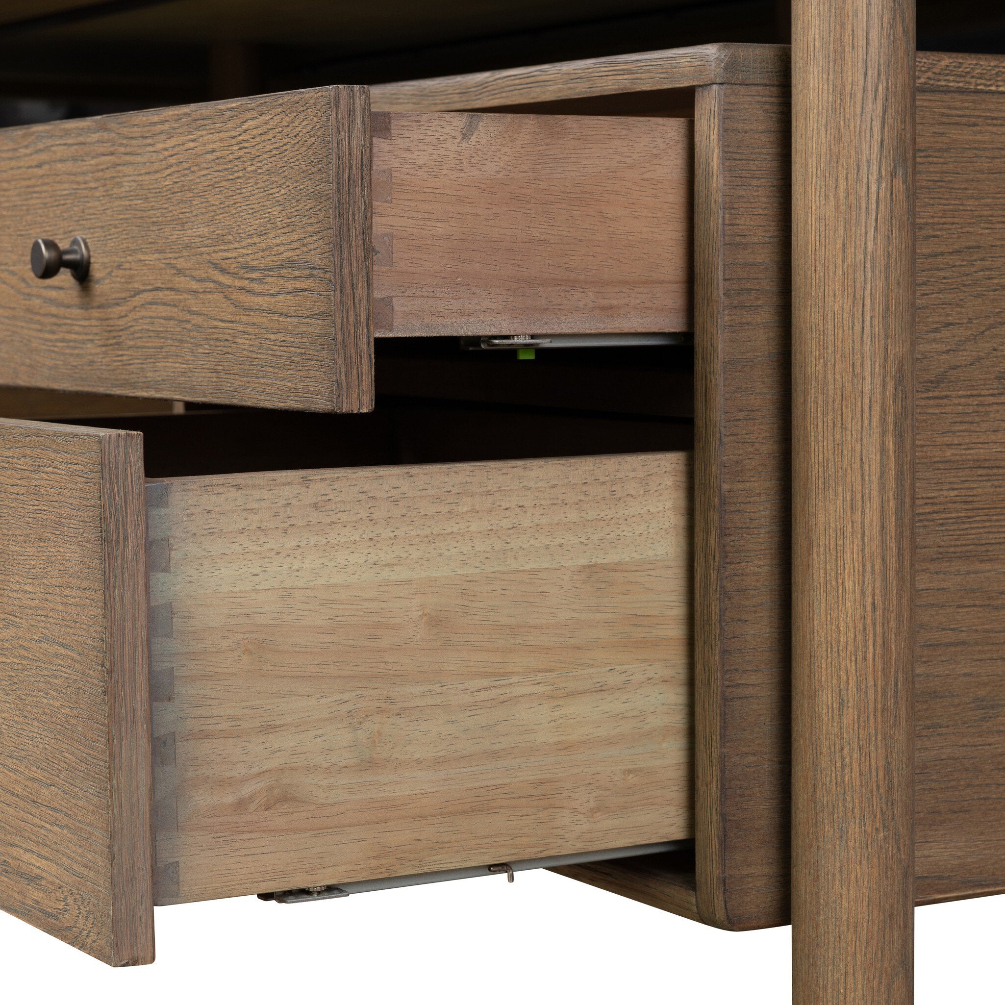 Four Hands Archer Toasted Brown Oak Desk detail view 8