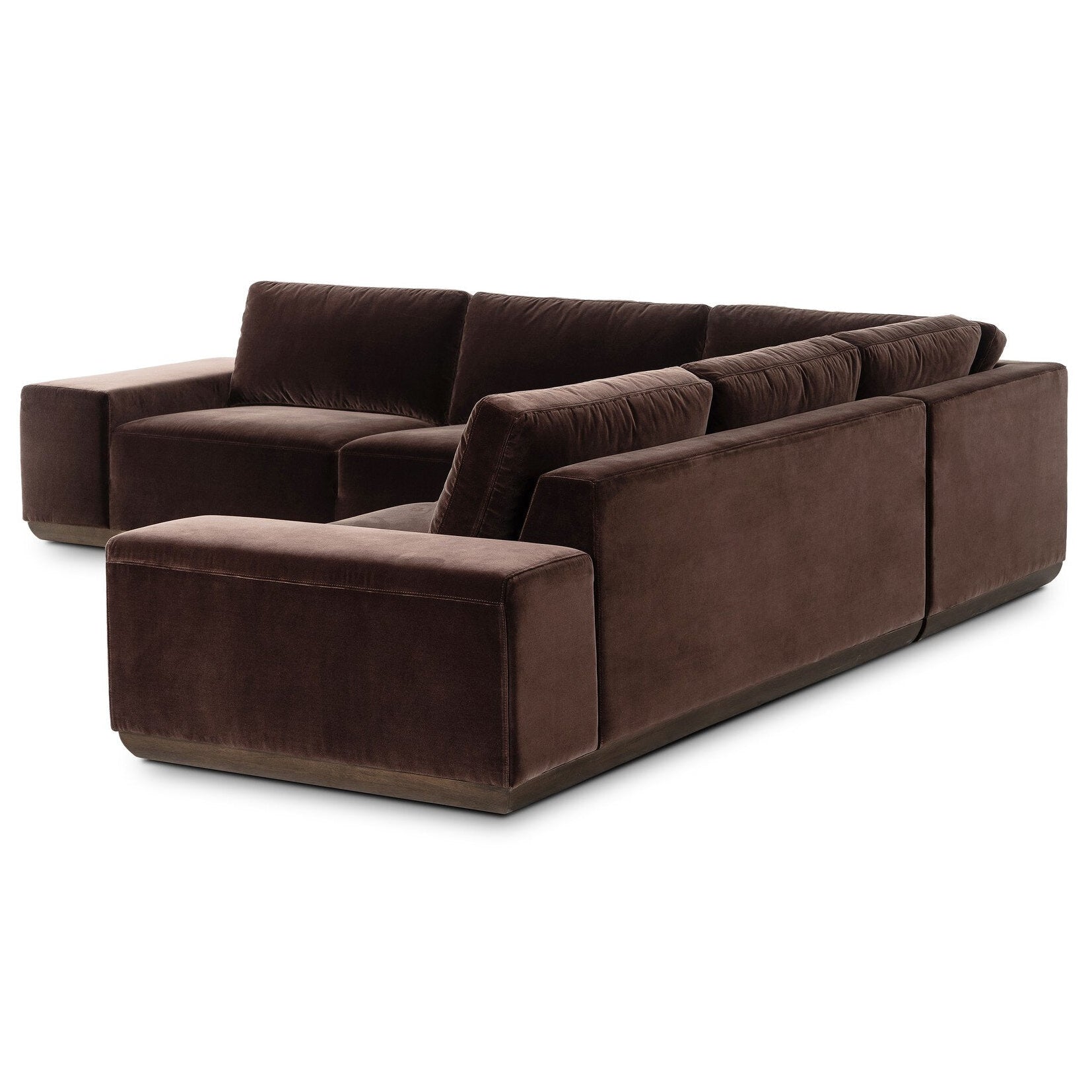 Four Hands Isaiah Surrey Cocoa 3 Piece Sectional Sofa detail view 5