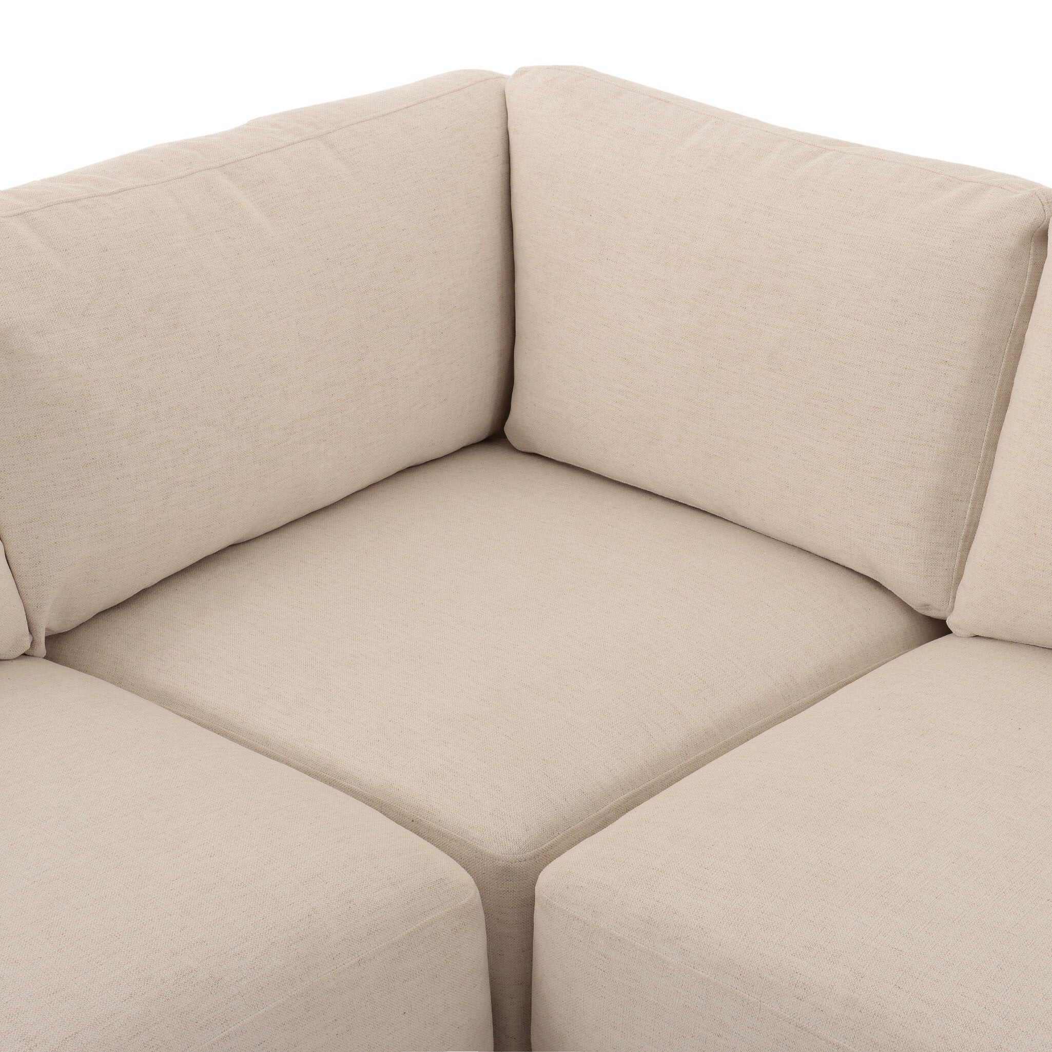 Four Hands Isaiah Crypton Nomad Snow 3 Piece Sectional Sofa detail view 2