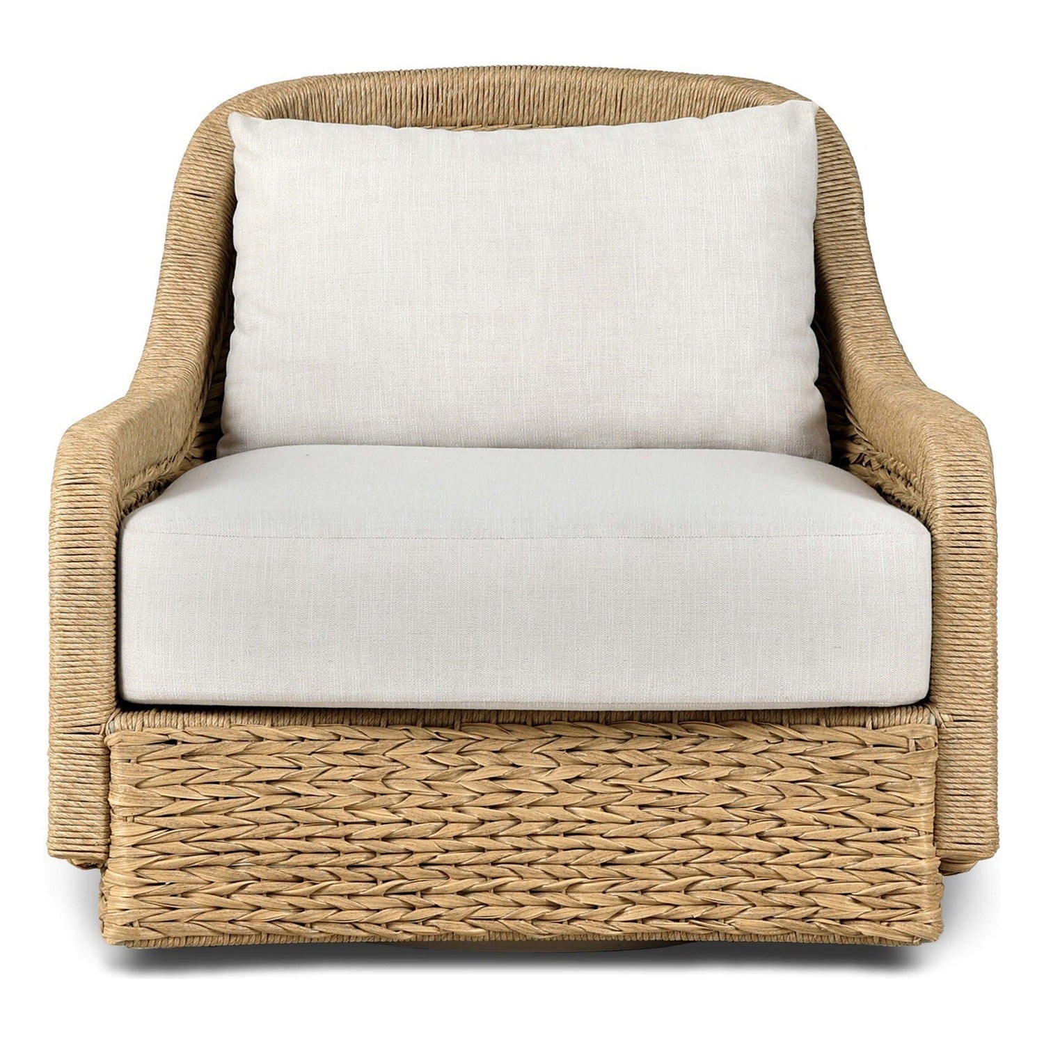 Four Hands Bellage Vergo Cream Outdoor Swivel Chair