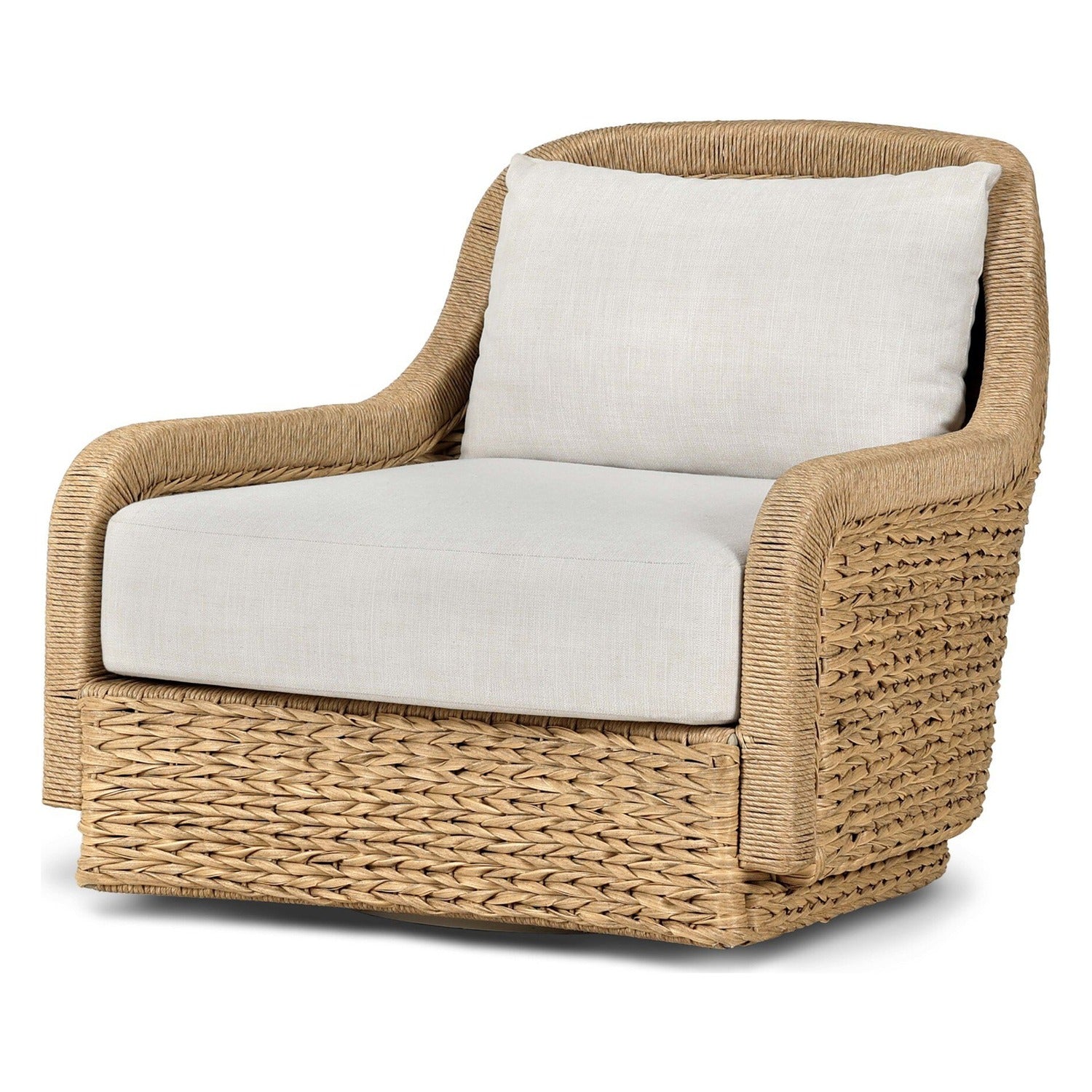 Four Hands Bellage Vergo Cream Outdoor Swivel Chair