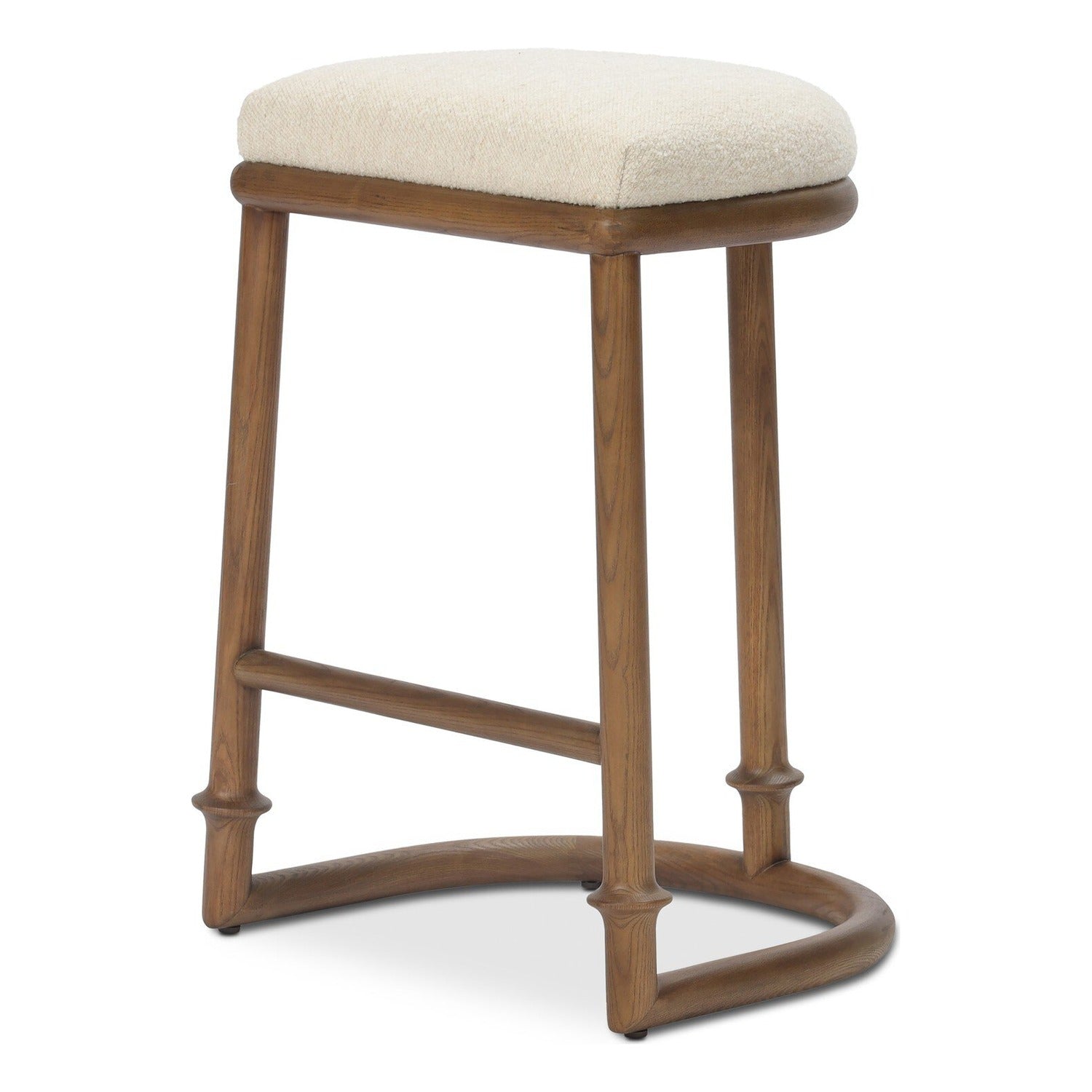 Four Hands Royce Charter Oatmeal Backless Counter Stool Set of 2