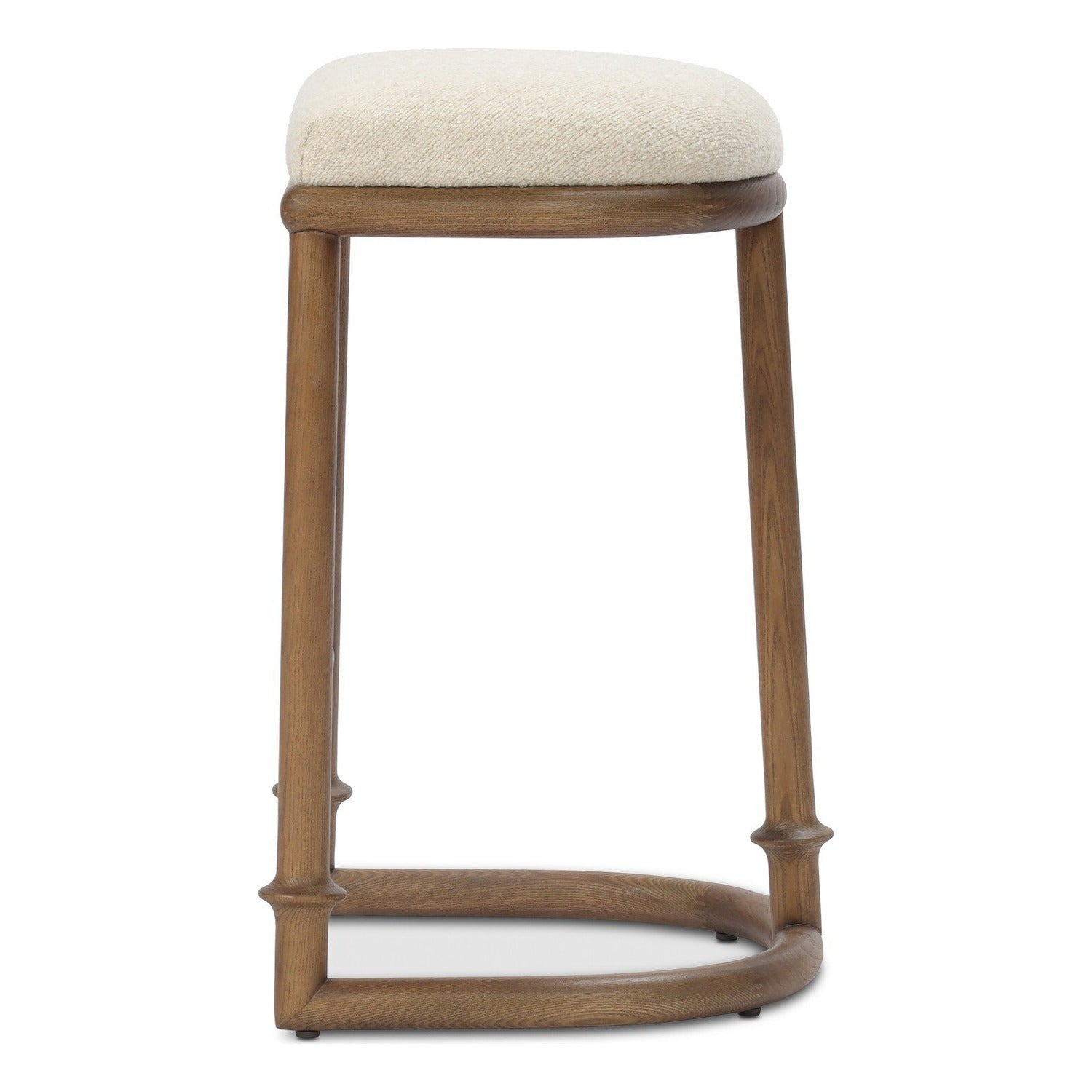 Four Hands Royce Charter Oatmeal Backless Counter Stool Set of 2