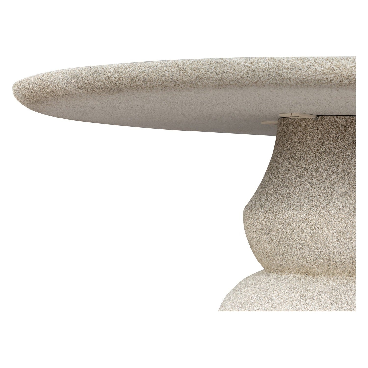 Four Hands Faber Aged Natural Concrete 55in Outdoor Dining Table