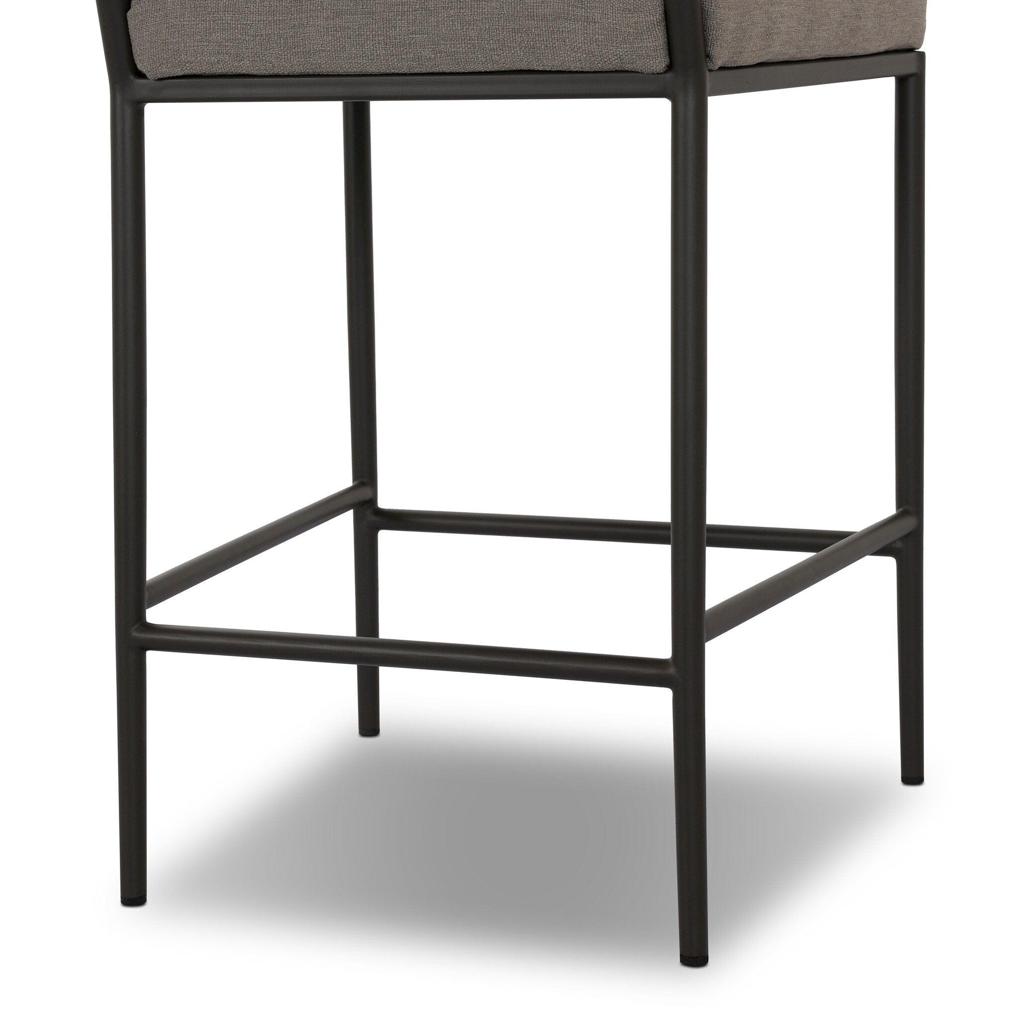 Four Hands Brookline Alessi Fawn Outdoor Counter Stool detailed view