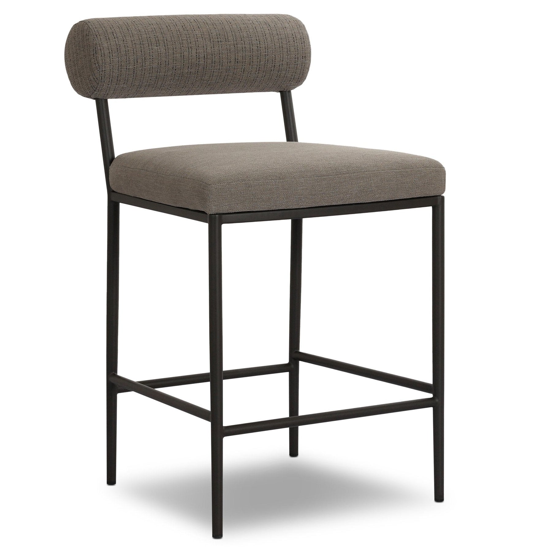 Four Hands Brookline Alessi Fawn Outdoor Counter Stool styled setting