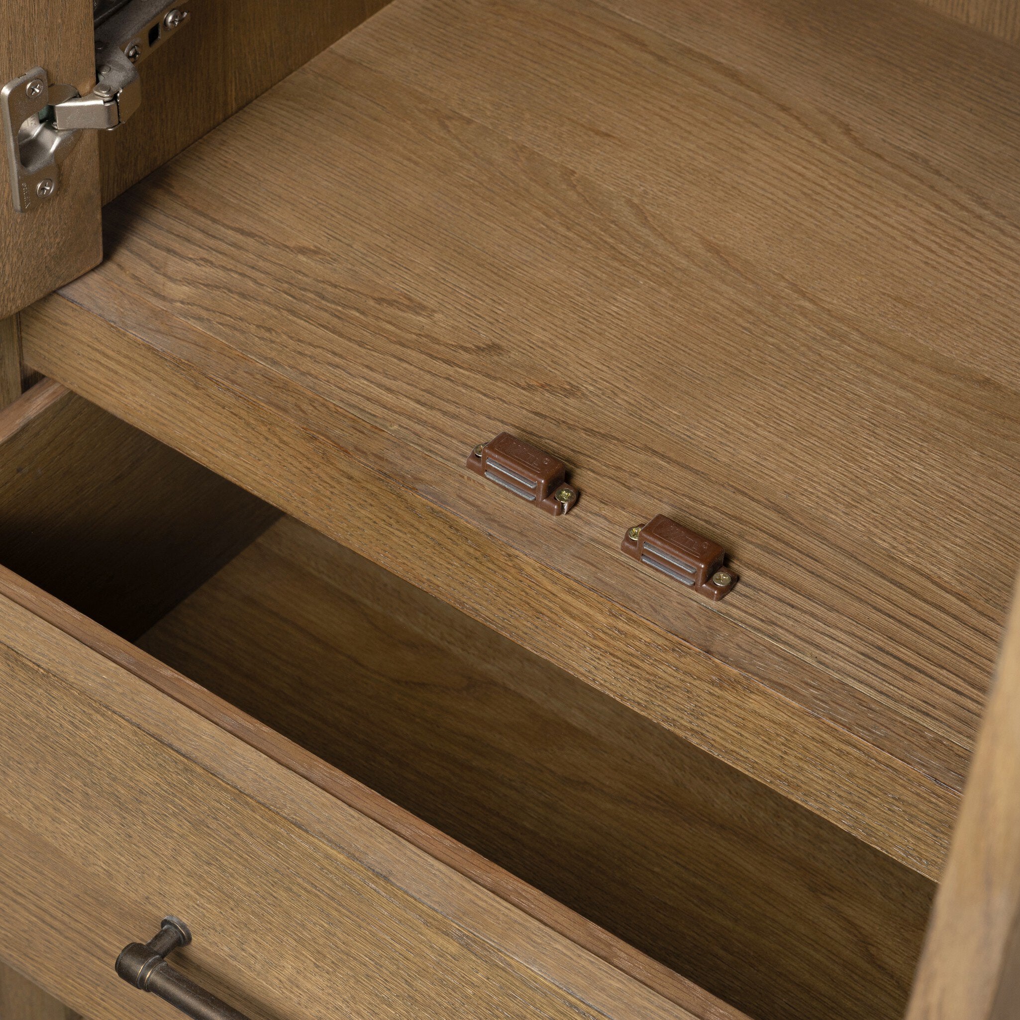Four Hands Anthem Washed Natural Bath Storage detailed view