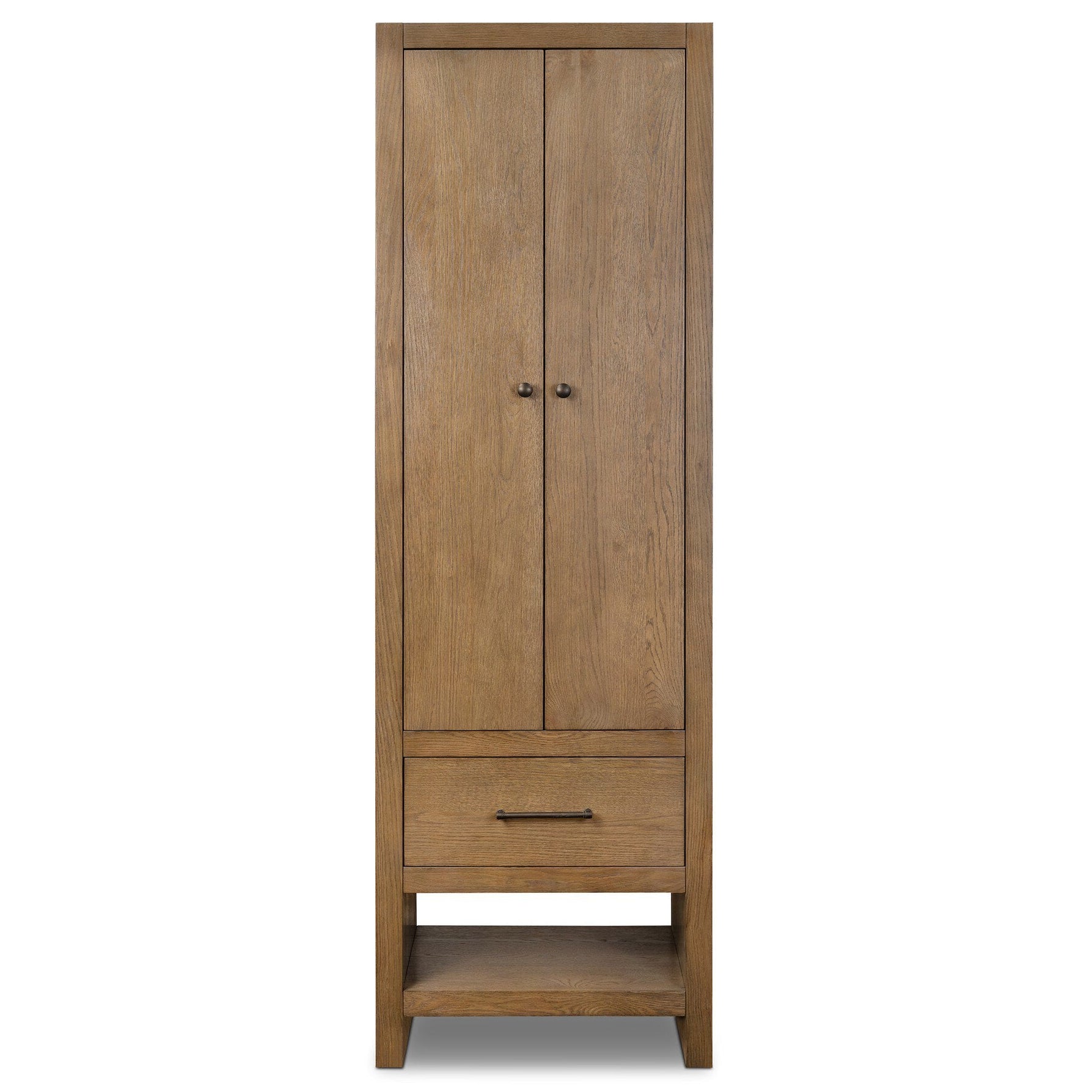 Four Hands Anthem Washed Natural Bath Storage front view