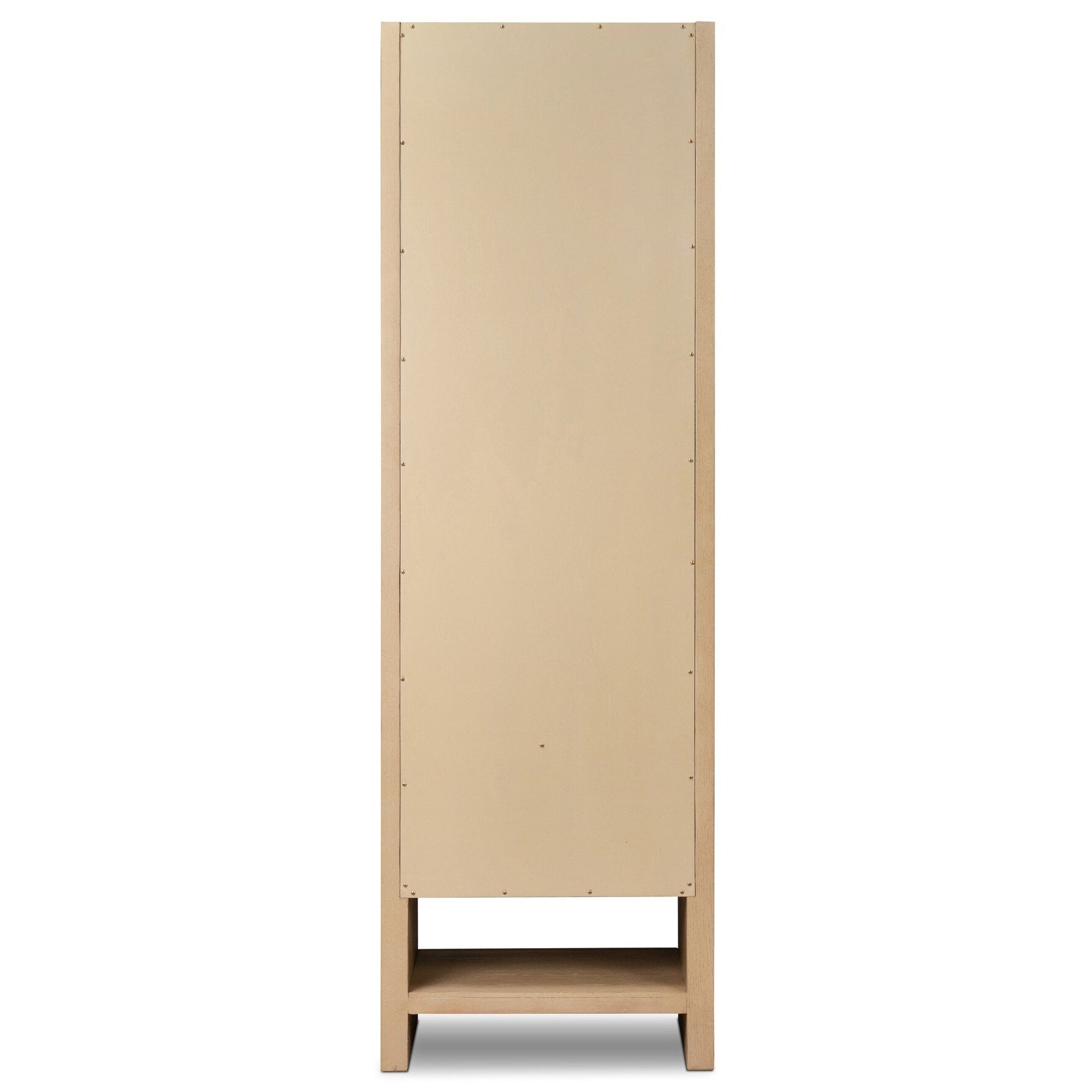 Four Hands Anthem Satin Light Wash Oak Bath Storage back view