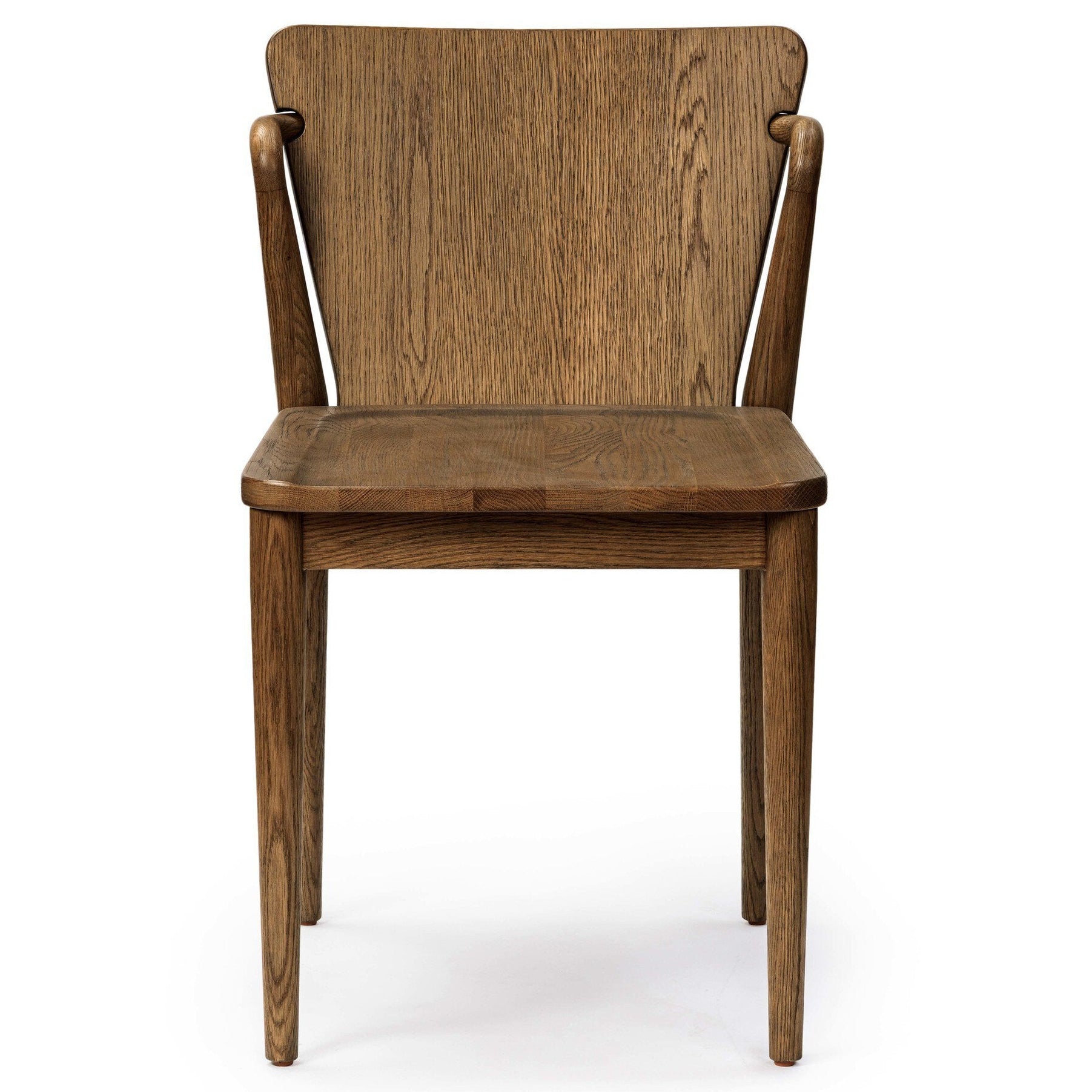 Four Hands Ankeny Amber Oak Dining Chair front view