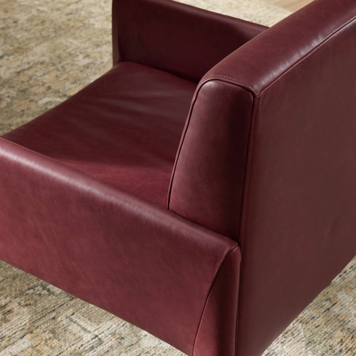 Four Hands Graford Dulane Burgundy Dining Chair