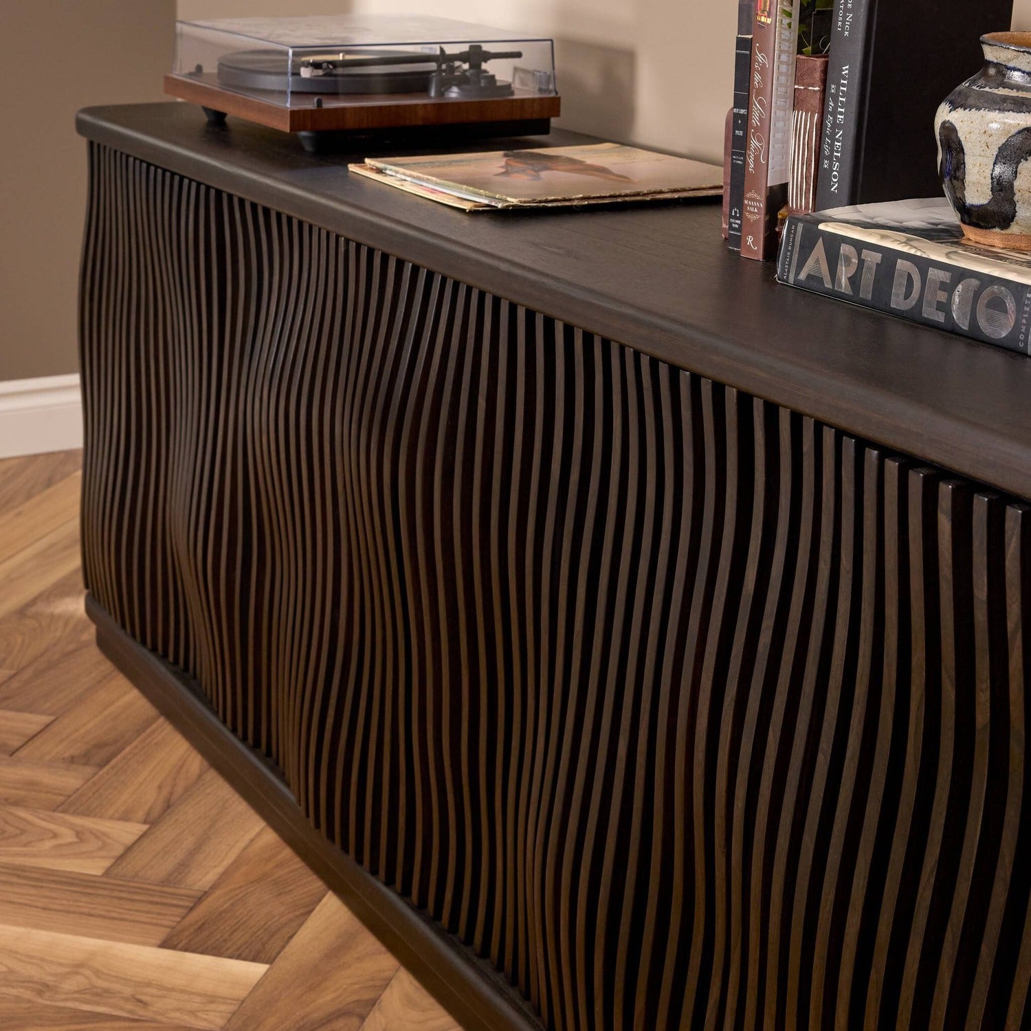 Four Hands Tasman Smoked Black Sideboard