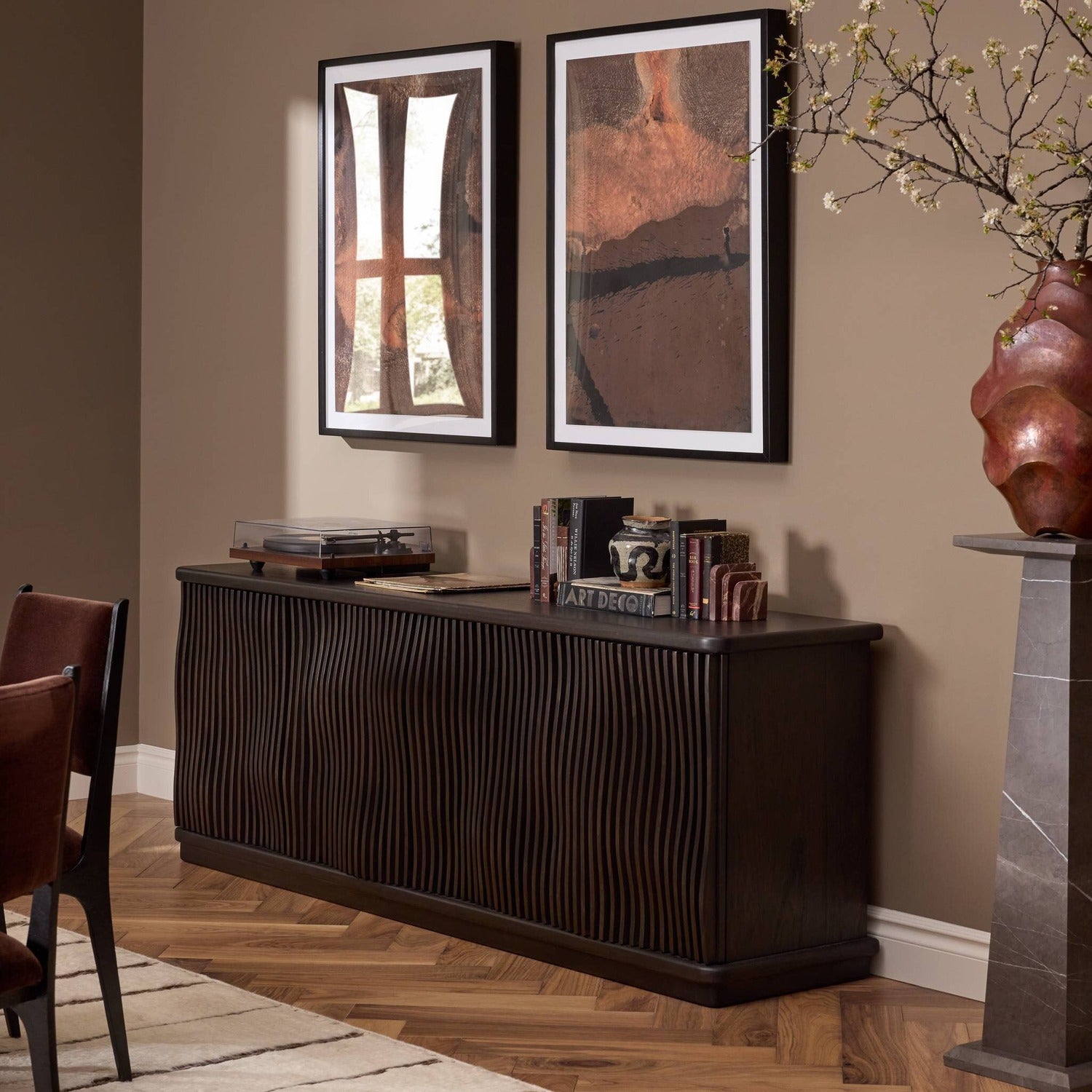 Four Hands Tasman Smoked Black Sideboard