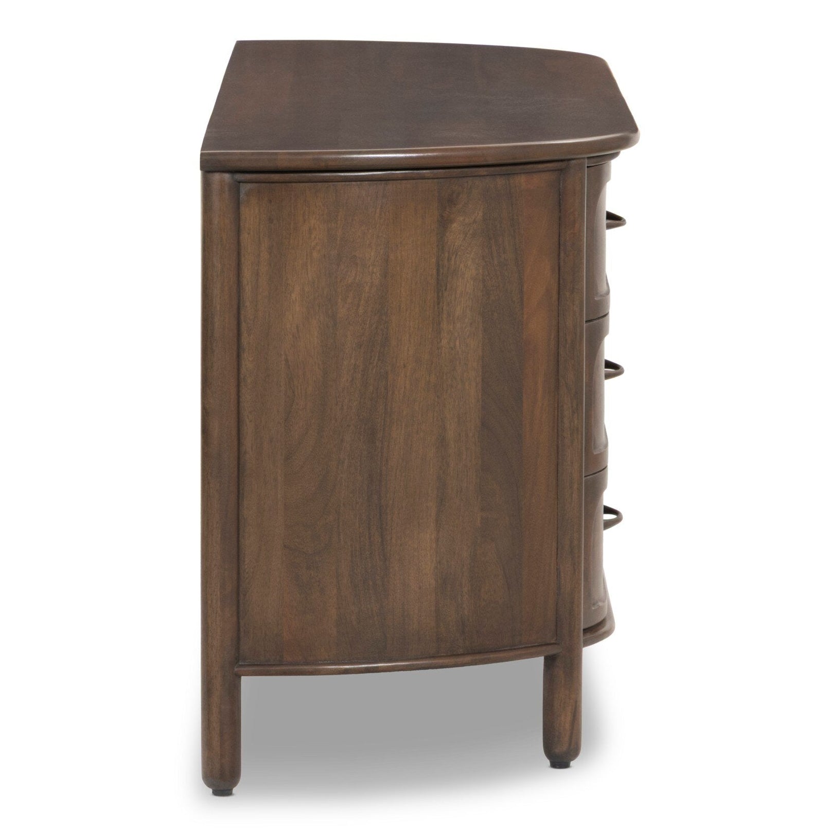 Four Hands Divion Warm Brown Mango 6 Drawer Dresser side view