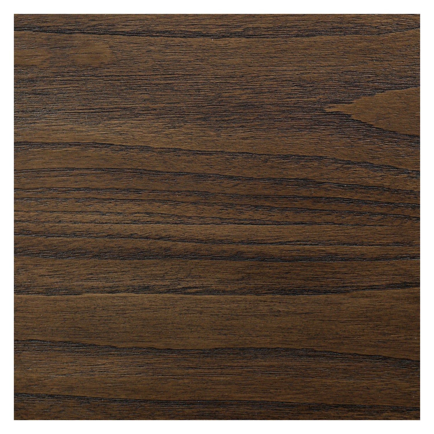 Four Hands Tovae Stained Saddle Brown Dresser with honed coffee marble top, close-up detail of sungkai grain, view 3