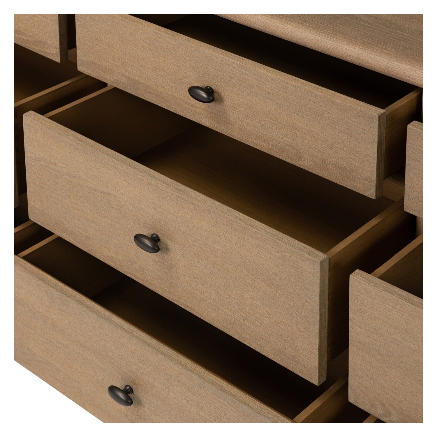 Four Hands Analisa Sandy Oak 9 Drawer Dresser