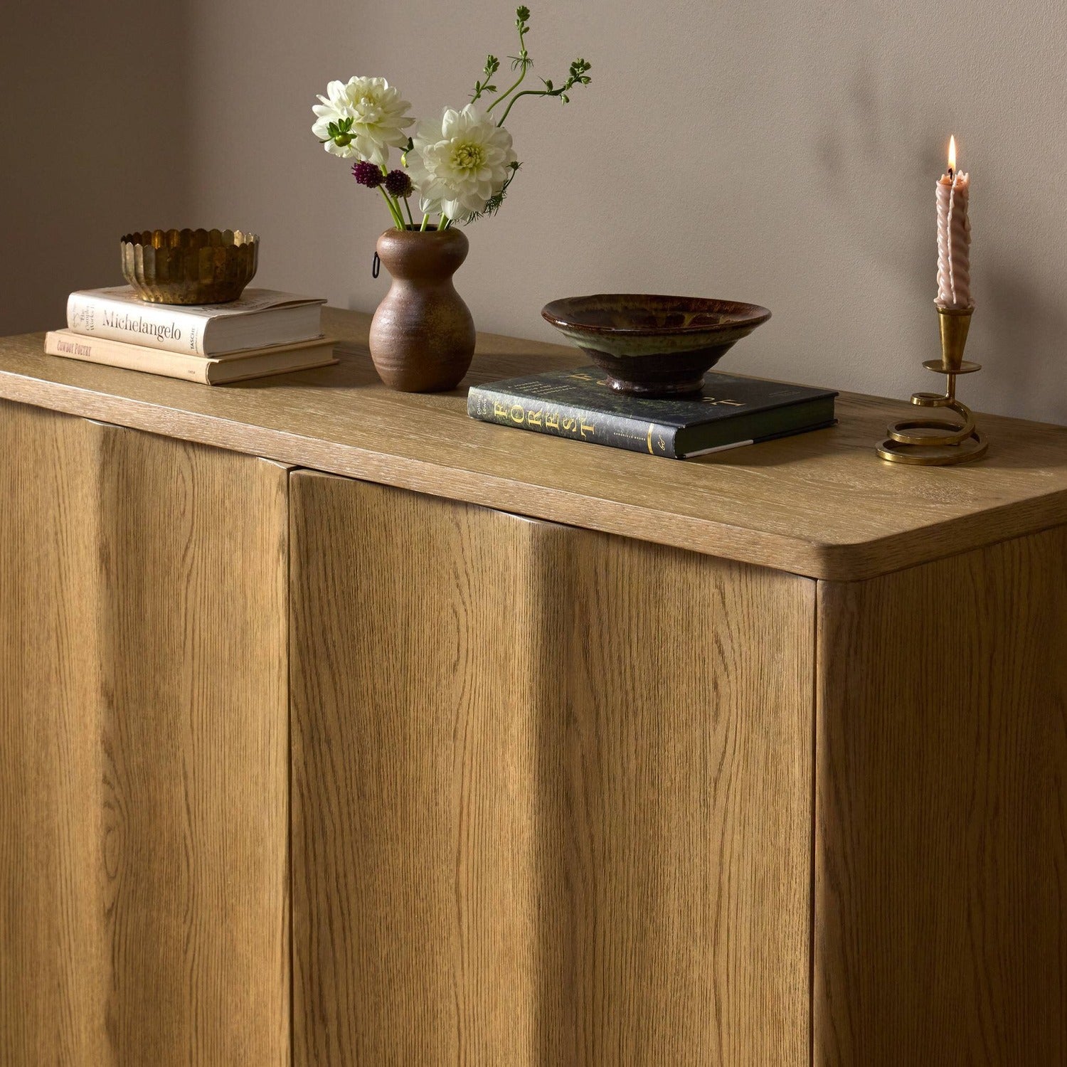 Four Hands Brookhurst Drifted Oak Small Cabinet