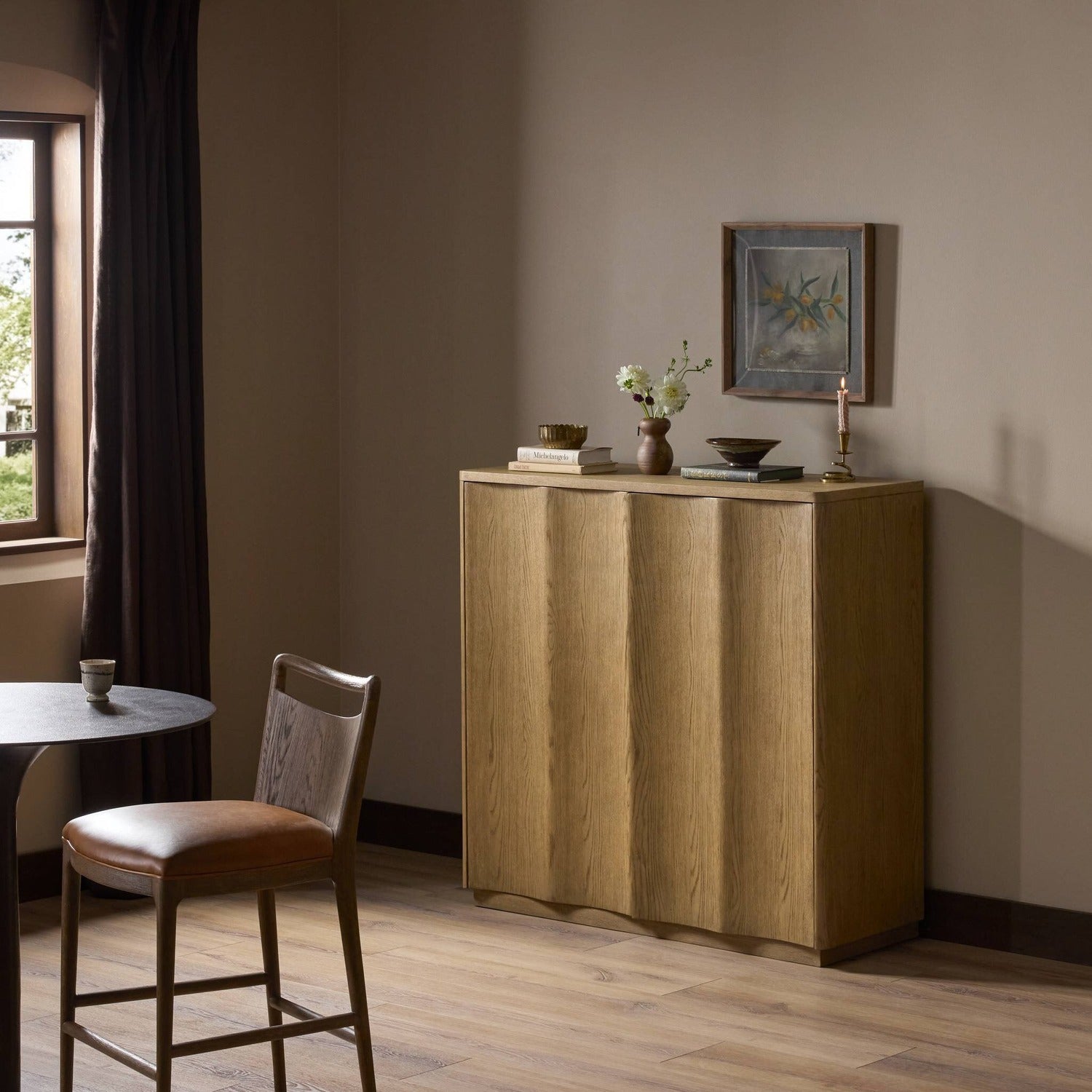 Four Hands Brookhurst Drifted Oak Small Cabinet