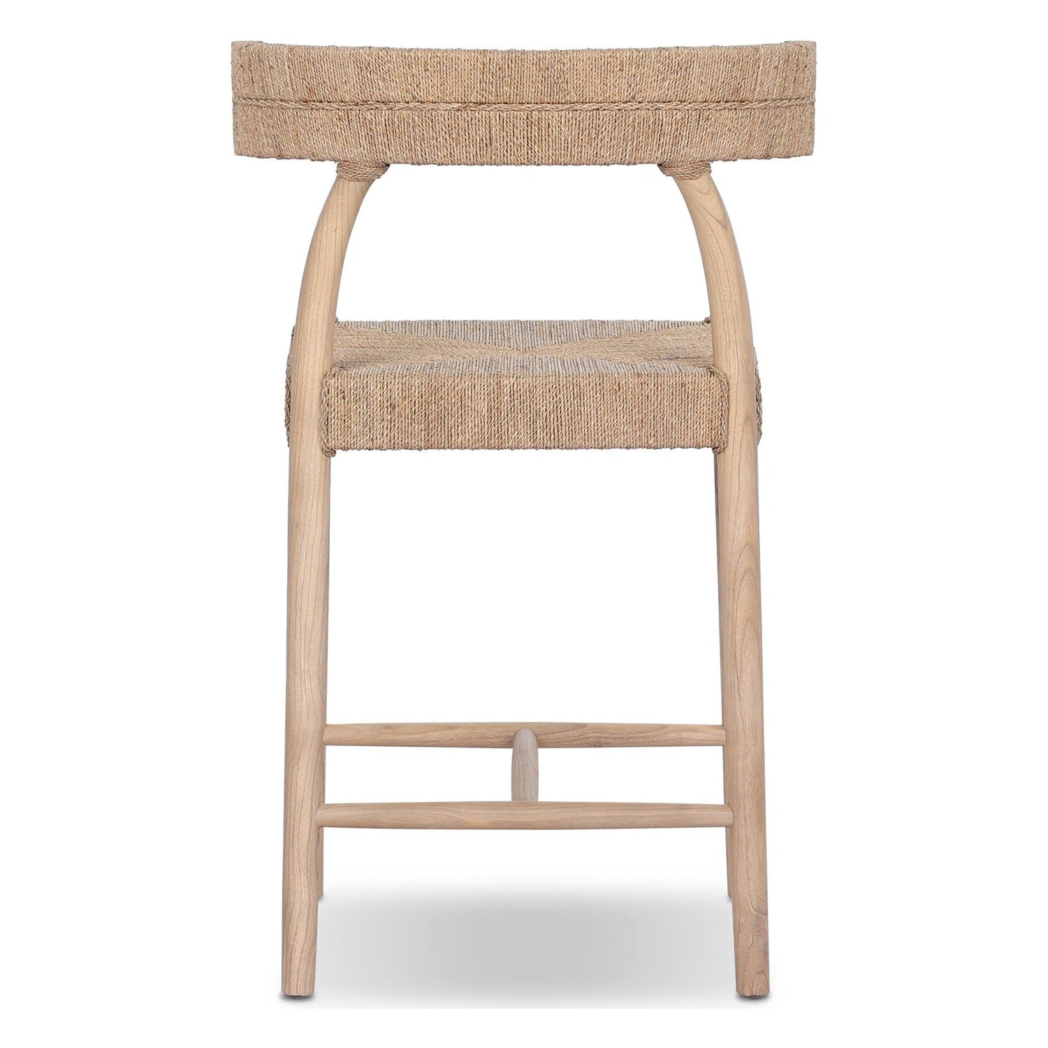 Four Hands Pampa Smoked Natural Counter Stool Set of 2