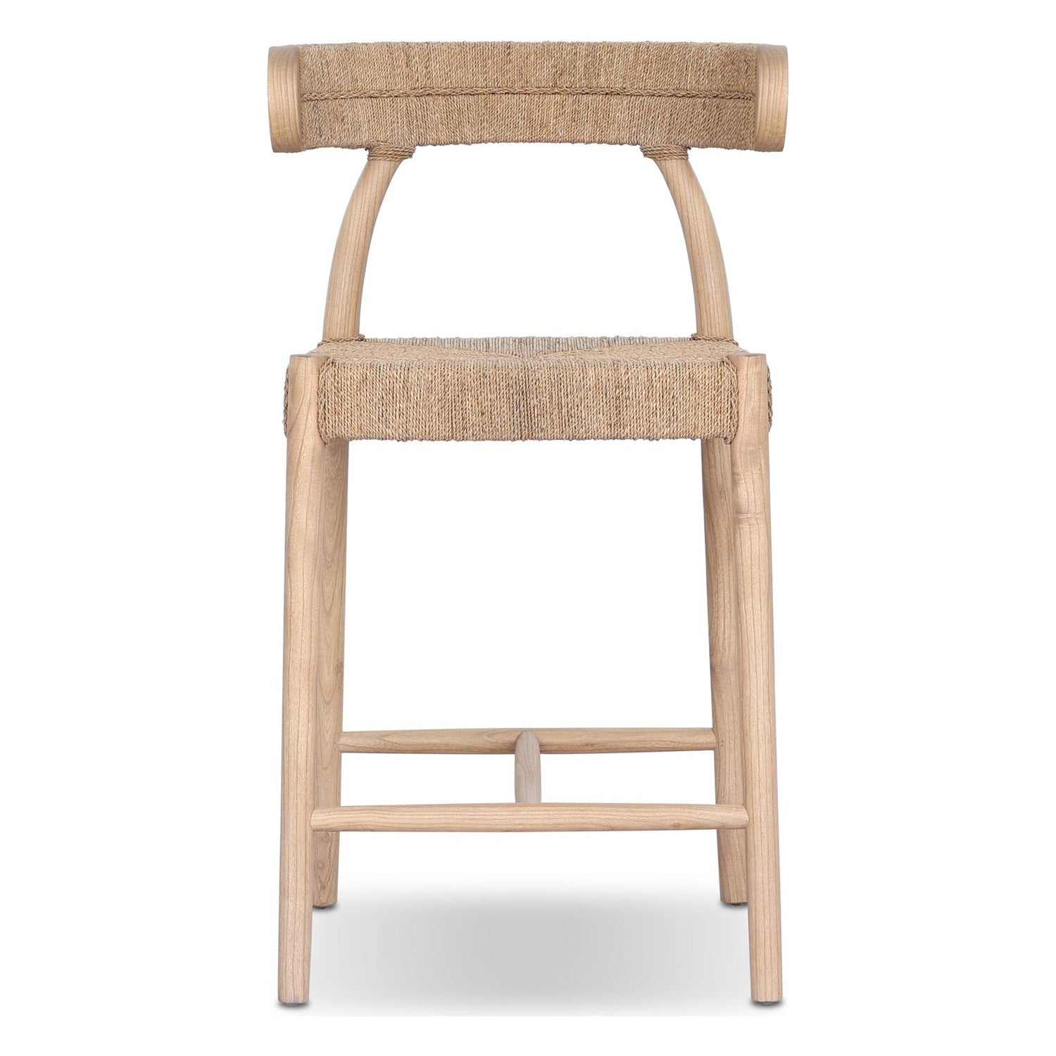 Four Hands Pampa Smoked Natural Counter Stool Set of 2