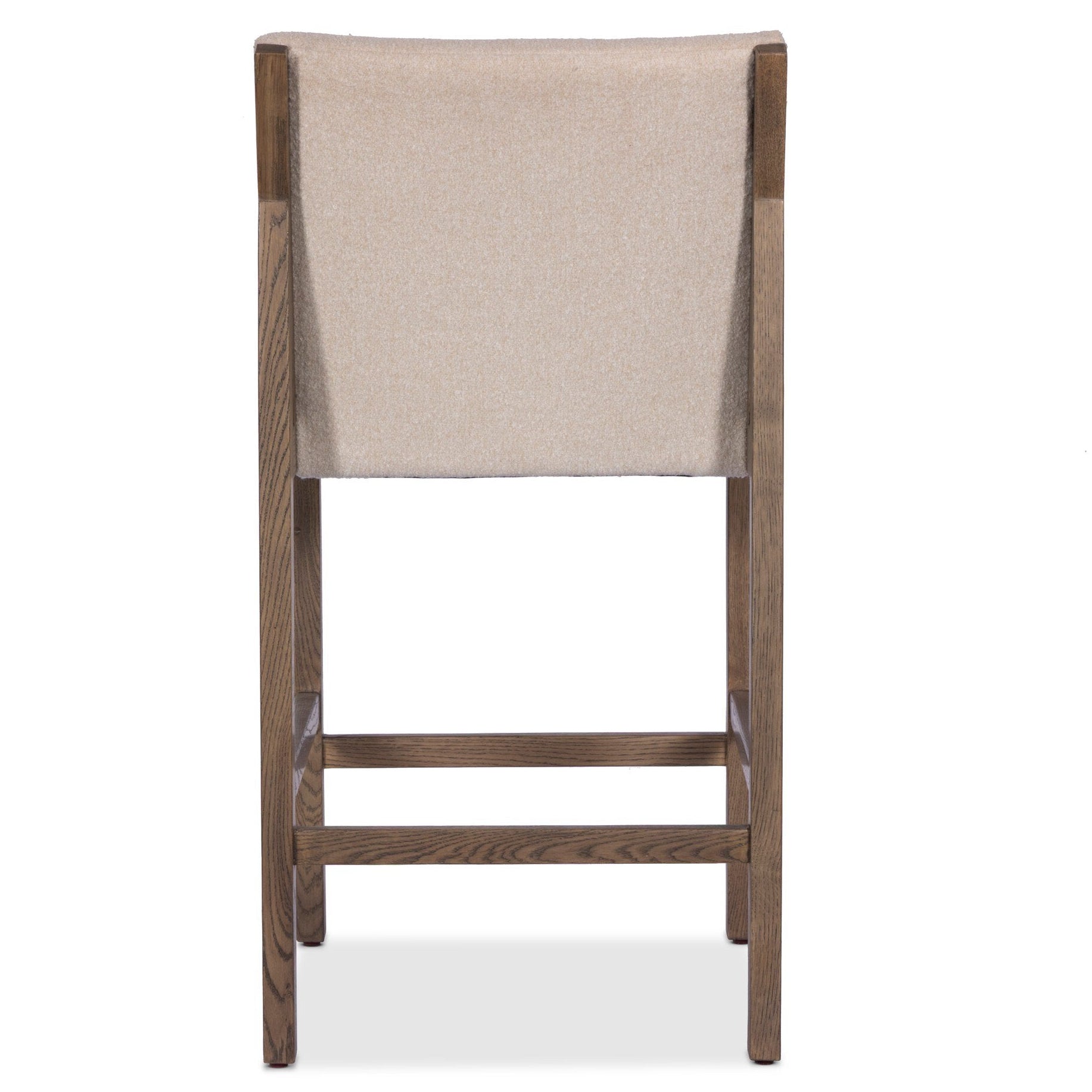 Four Hands Gables Crete Sand Counter Stool — back view