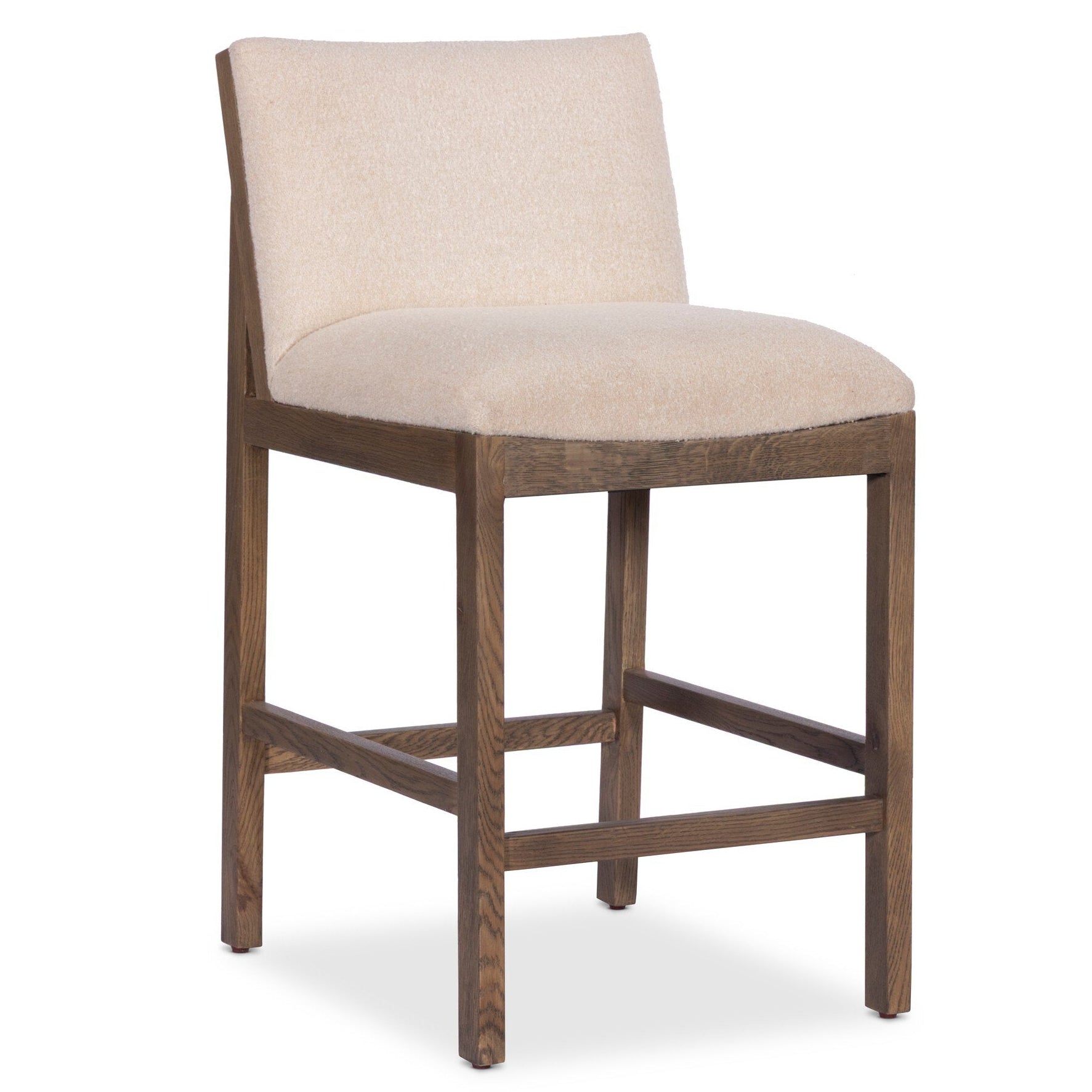 Four Hands Gables Crete Sand Counter Stool — styled view
