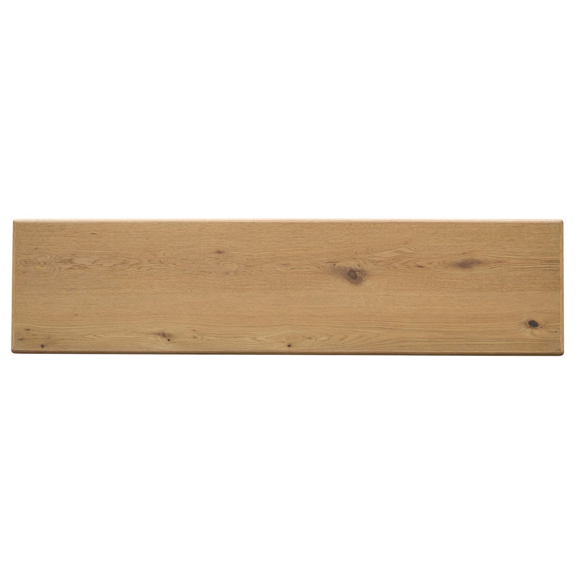 Four Hands Ottie Bleached Oak Console Table — top-down view