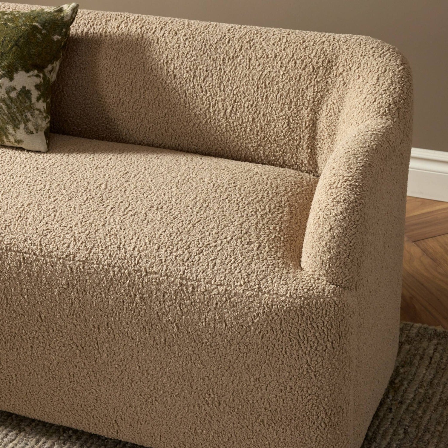 Four Hands Kadon Sheepskin Camel Accent Bench