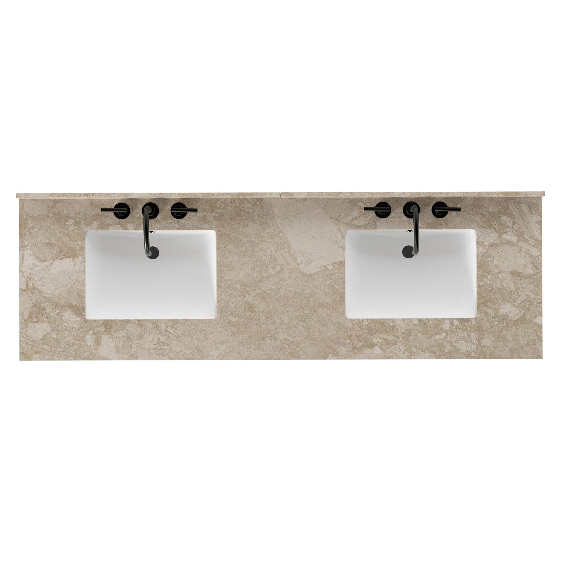 Four Hands Cassia Textured Dark Bronze Double Washstand — top-down view