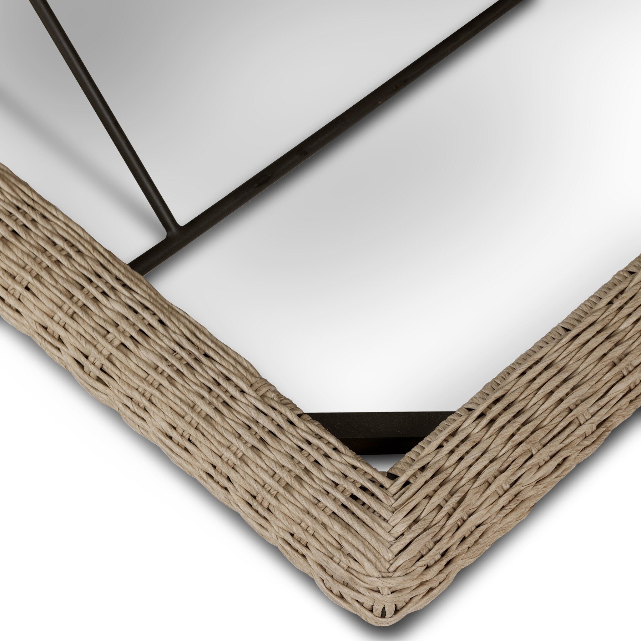 Four Hands Evander Ramiro Ecru Outdoor Double Chaise — texture detail