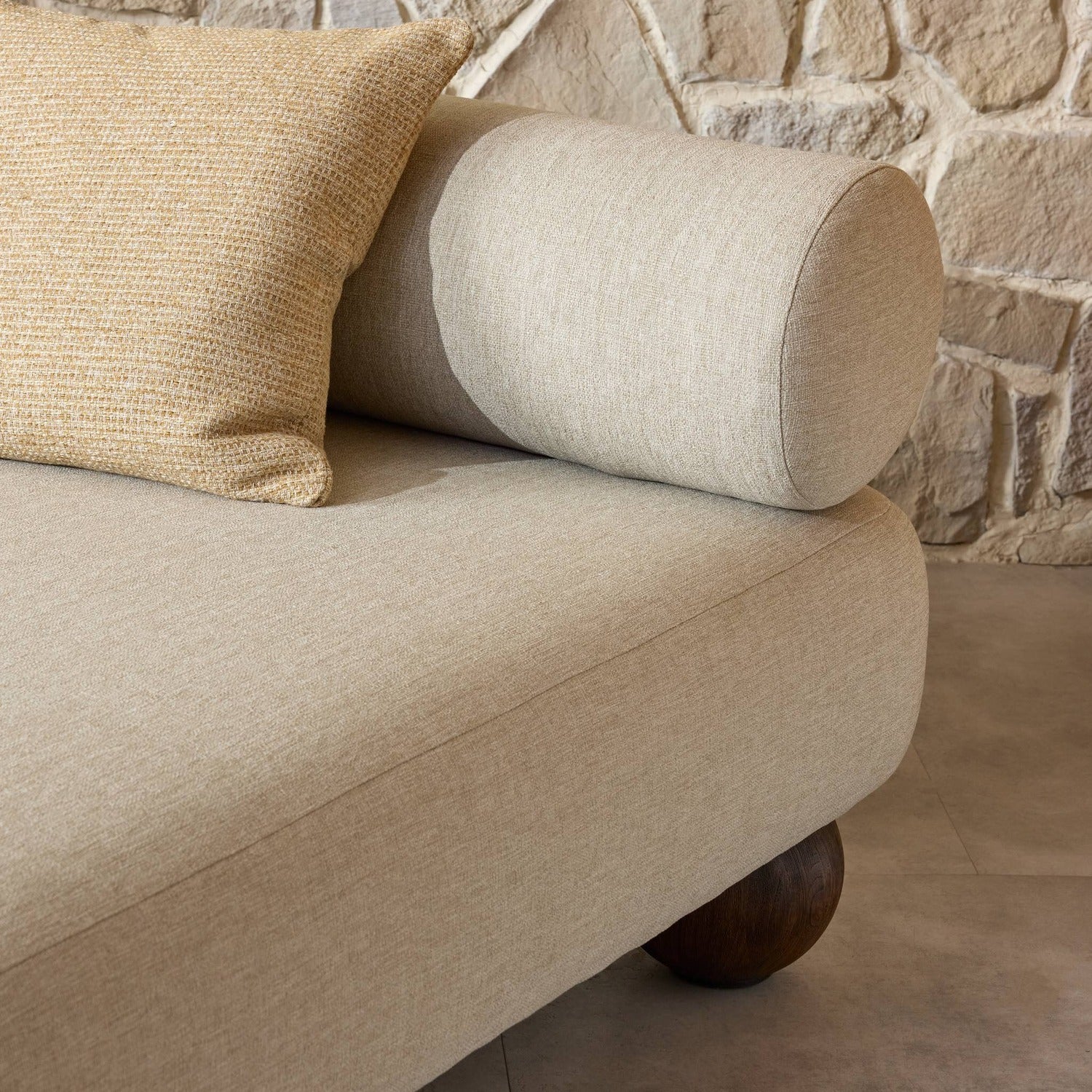 Four Hands Leilani Alessi Buff Outdoor Chaise