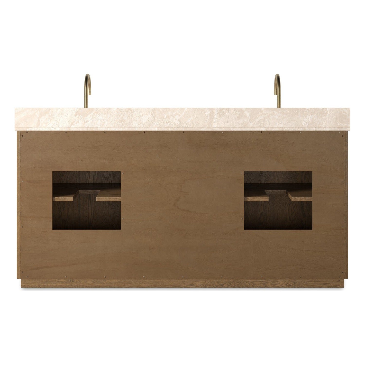 Four Hands Brookhurst Satin Drifted Oak Double Vanity