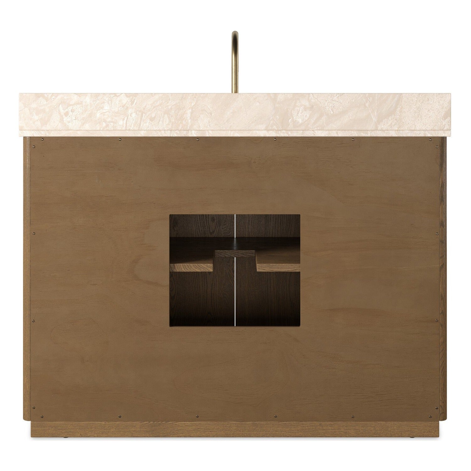 Four Hands Brookhurst Satin Drifted Oak Single Wide Vanity