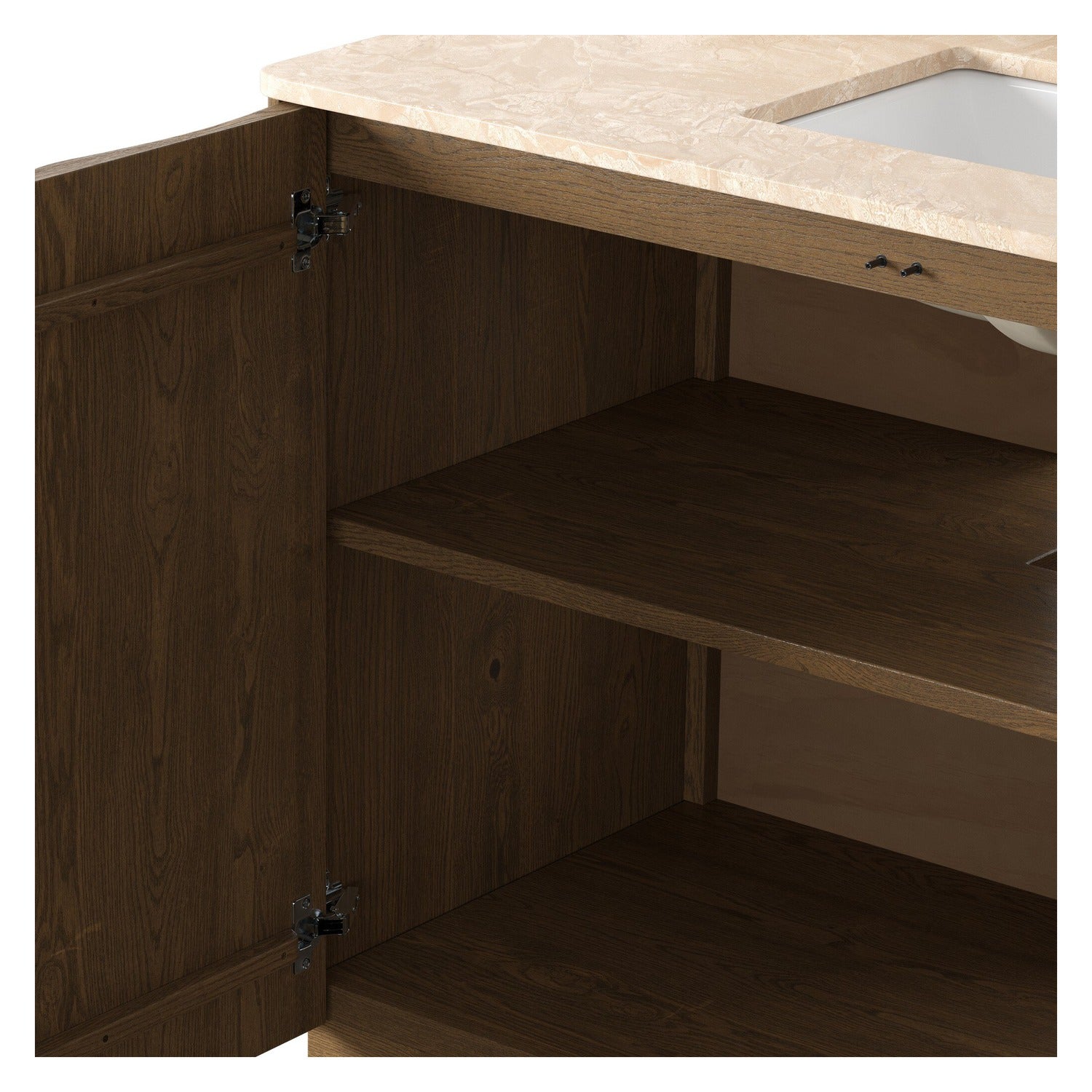 Four Hands Brookhurst Satin Drifted Oak Single Wide Vanity