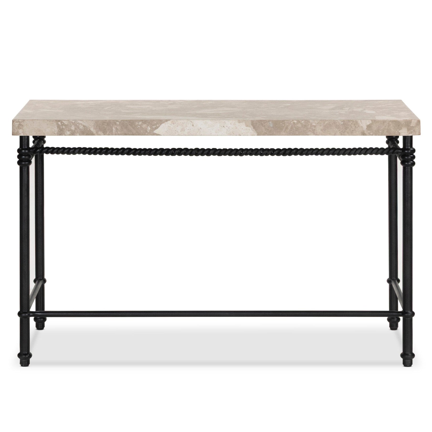 Four Hands Cassia Textured Dark Bronze Desk back view
