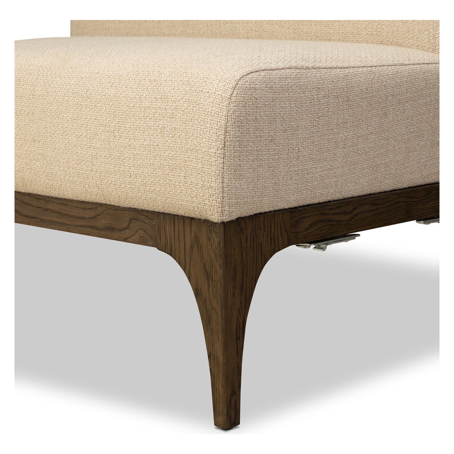 Four Hands Ellington Irving Flax Banquette Dining Chair + A Half
