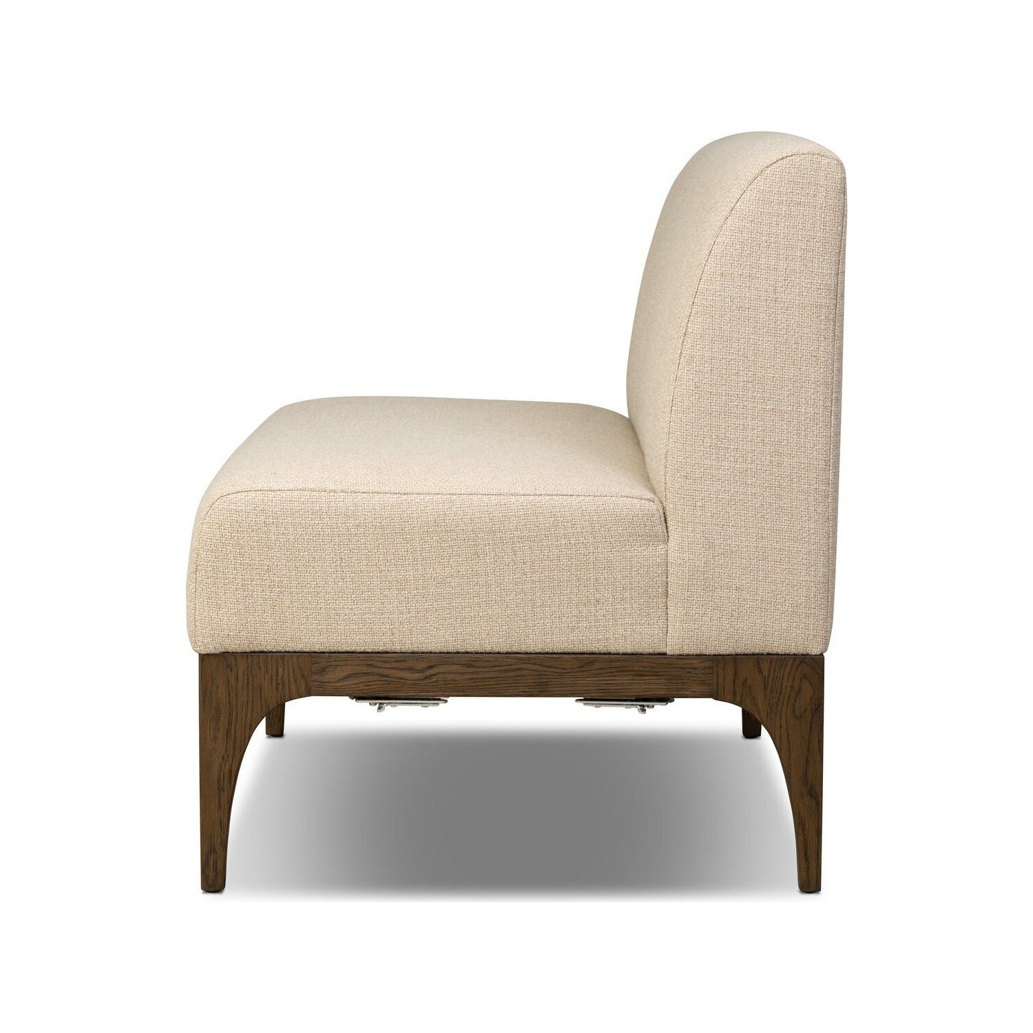 Four Hands Ellington Irving Flax Banquette Dining Chair + A Half