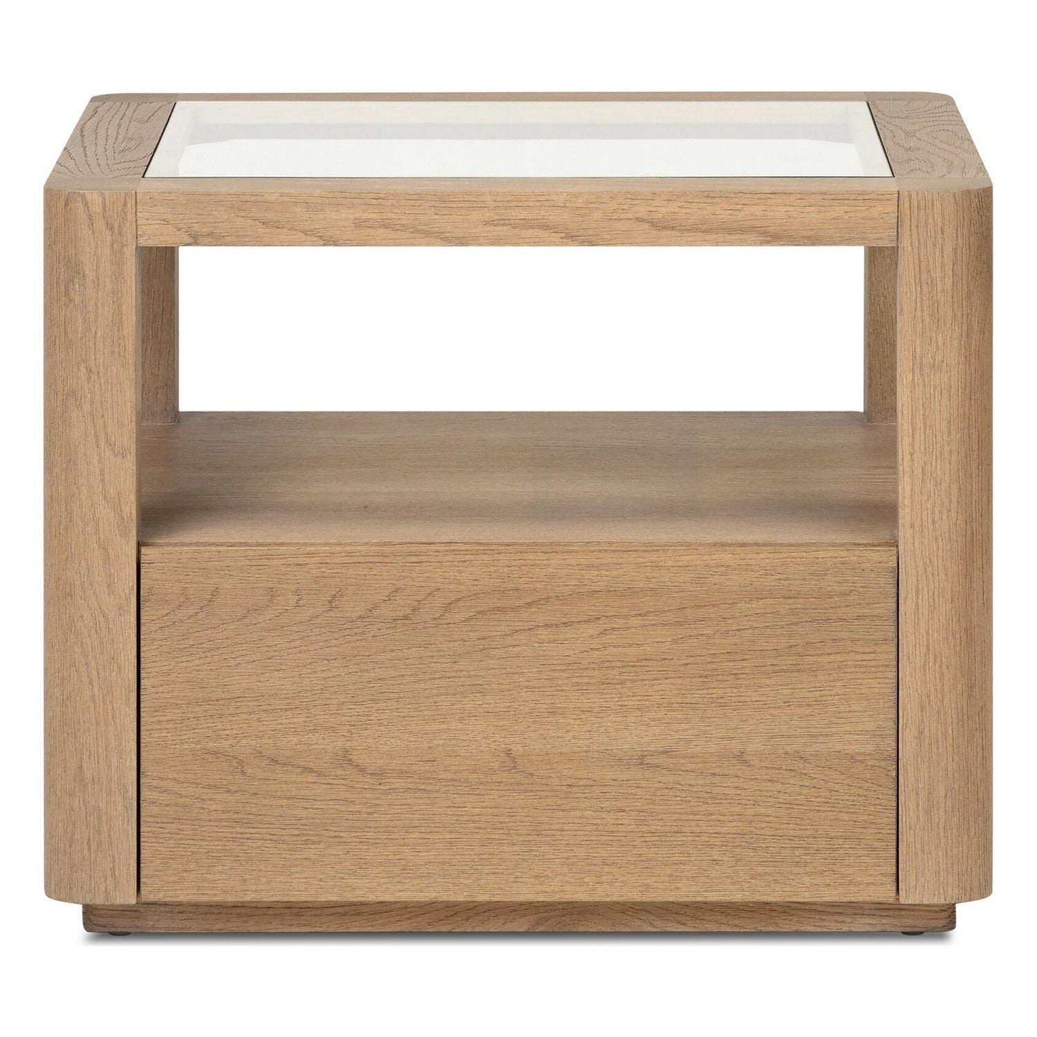 Four Hands Shiloh Tempered Glass End Table