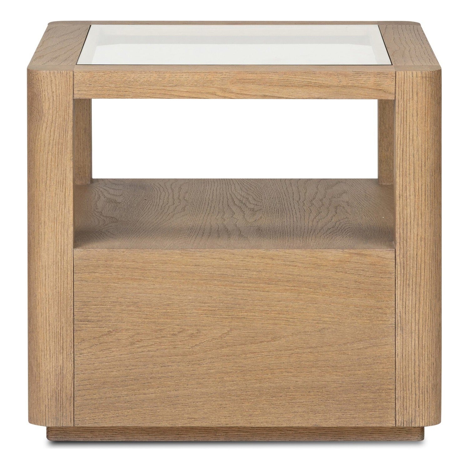 Four Hands Shiloh Tempered Glass End Table