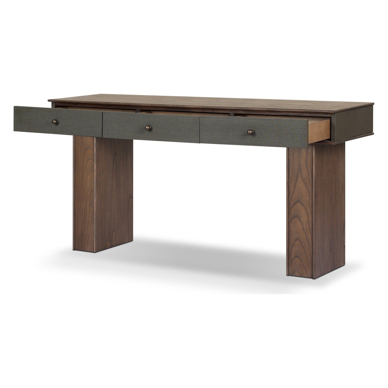 Four Hands Soloman Stained Saddle Brown Console Table