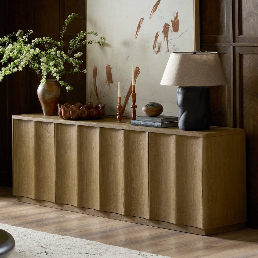 Four Hands Brookhurst Drifted Oak Media Console