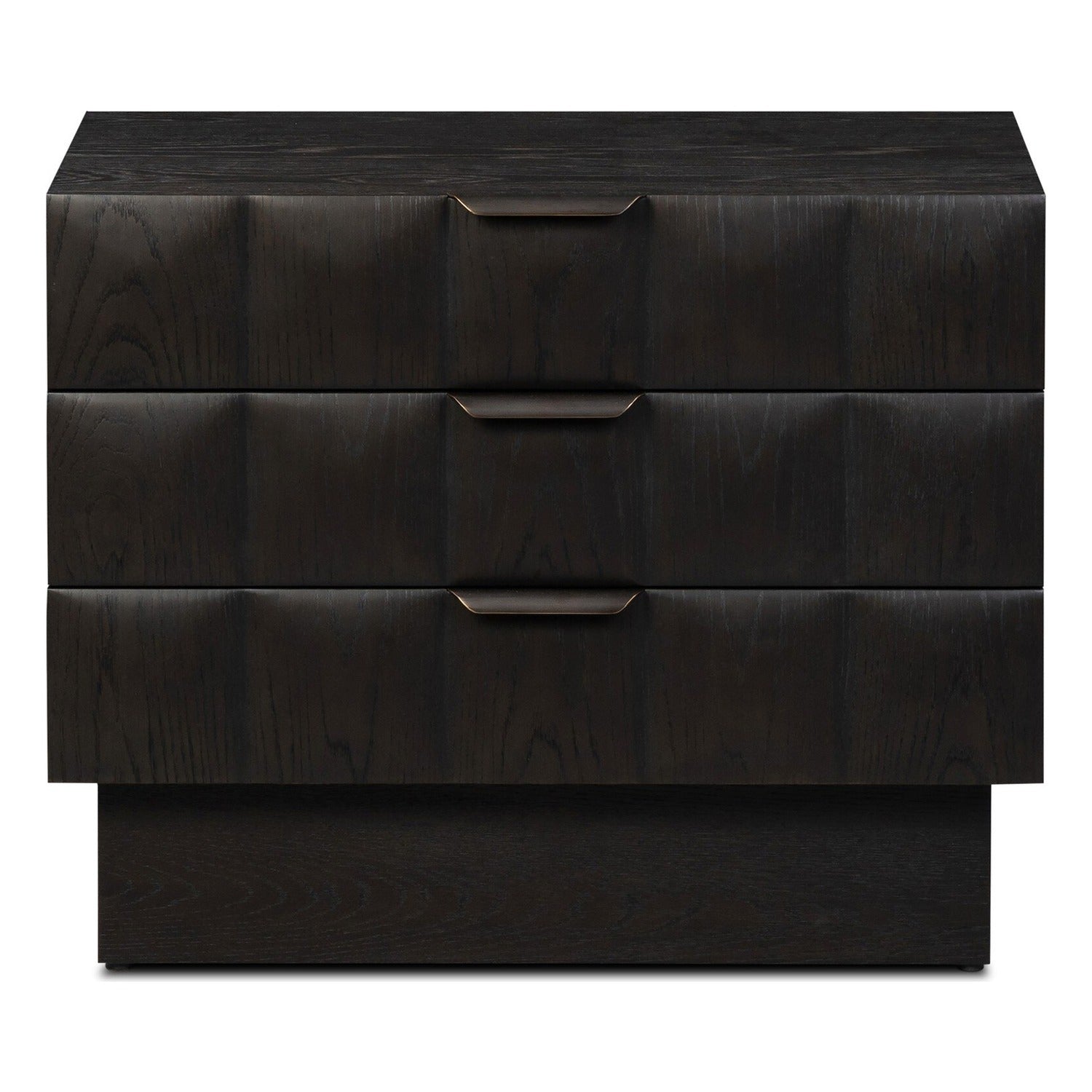 Four Hands Swell Dry Black Oak Nightstand