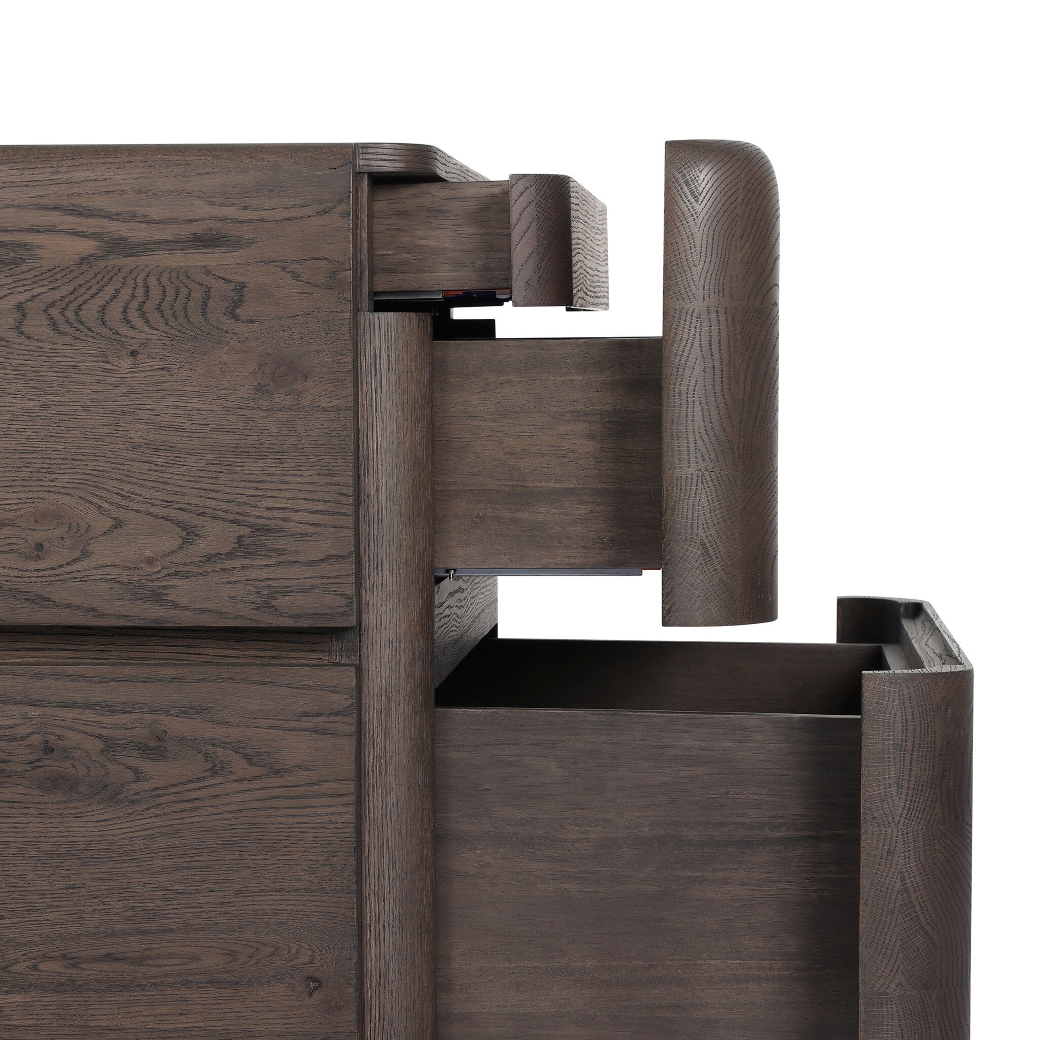 Four Hands Trona Tobacco Oak Nightstand — Oak Veneer