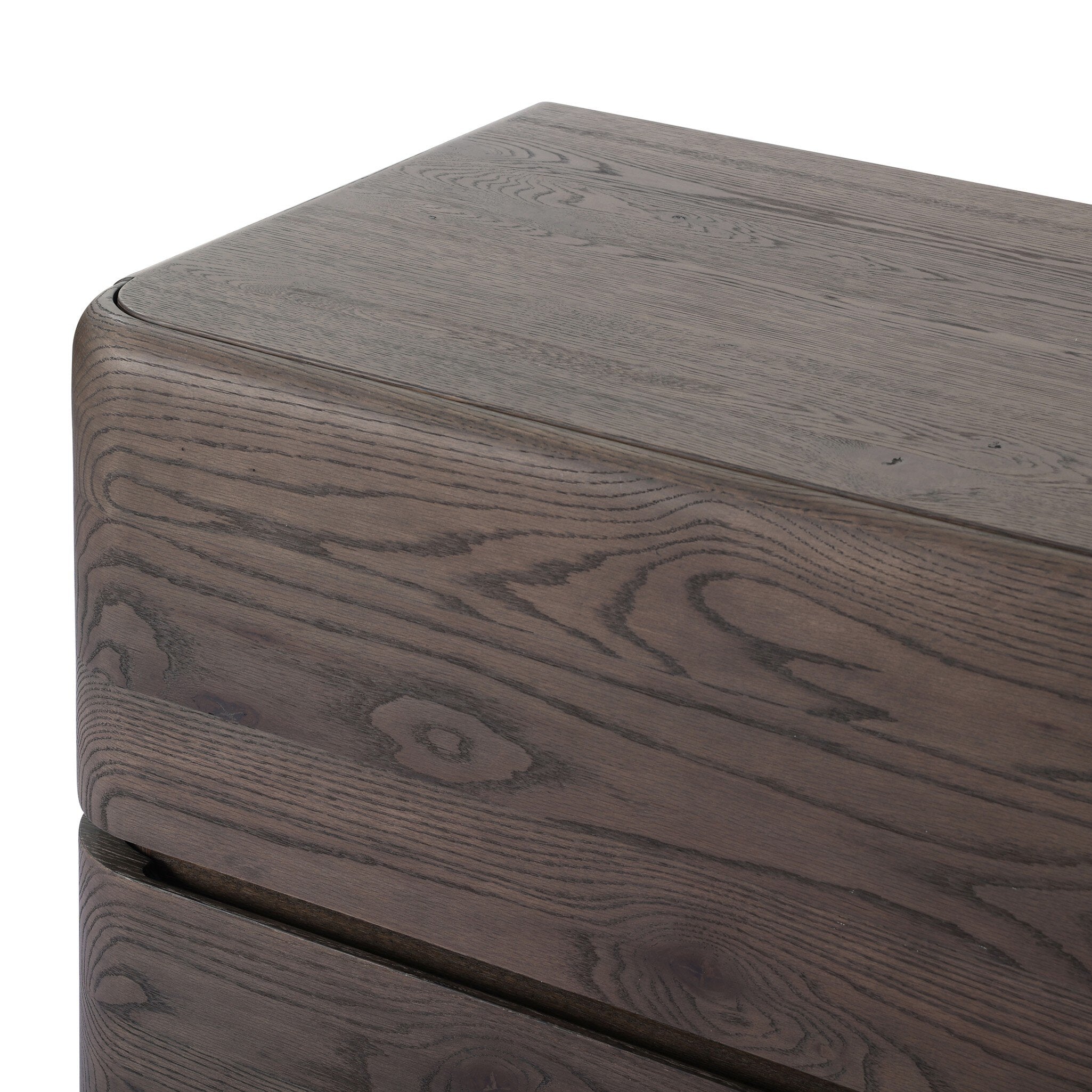 Four Hands Trona Tobacco Oak Nightstand — finish and texture