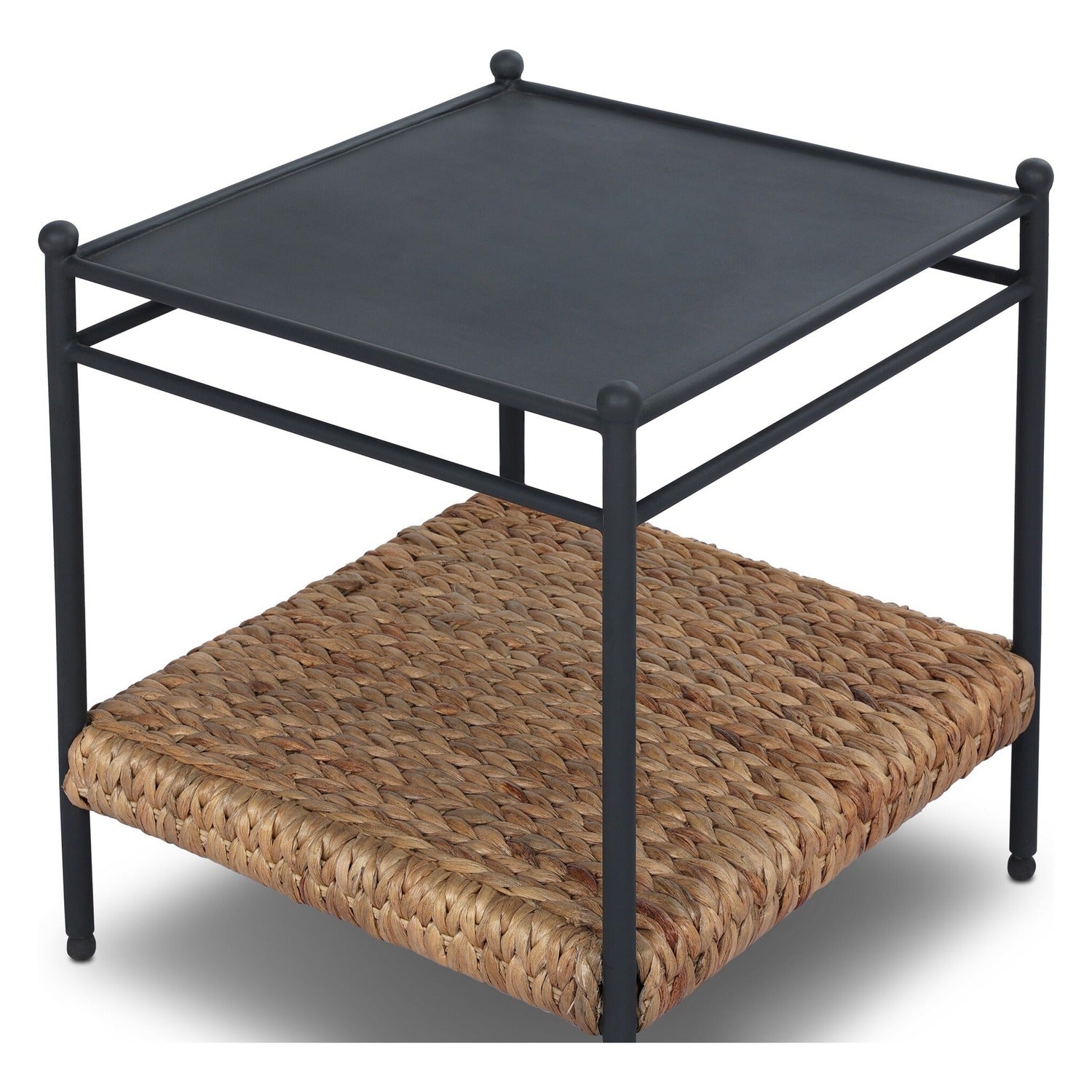 Four Hands Evanne Charcoal Iron End Table Set of 2